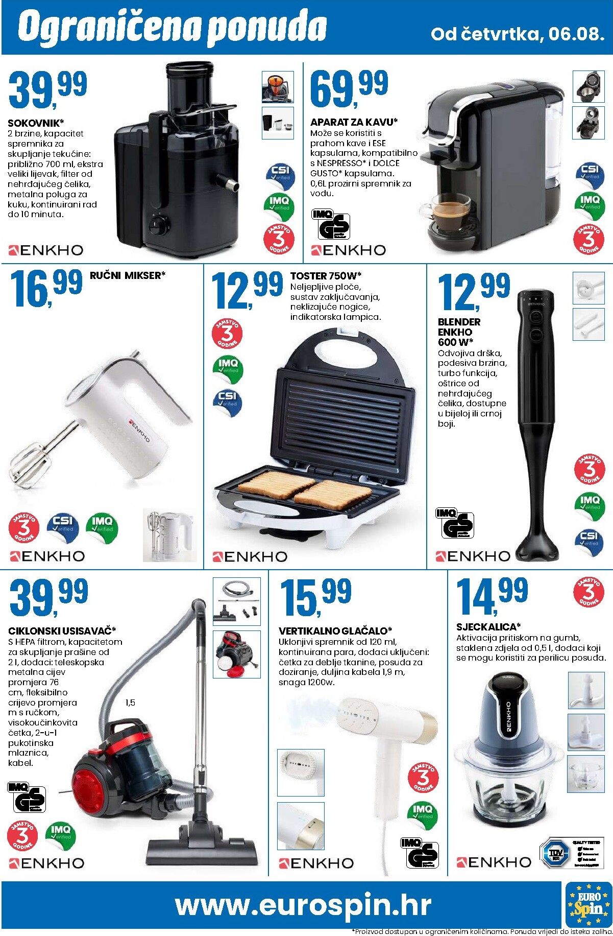 eurospin - Novi Eurospin - Novo otvorenje - Pula katalog od četvrtka, 06.08.2026 do utorka, 11.08.2026 - page: 15