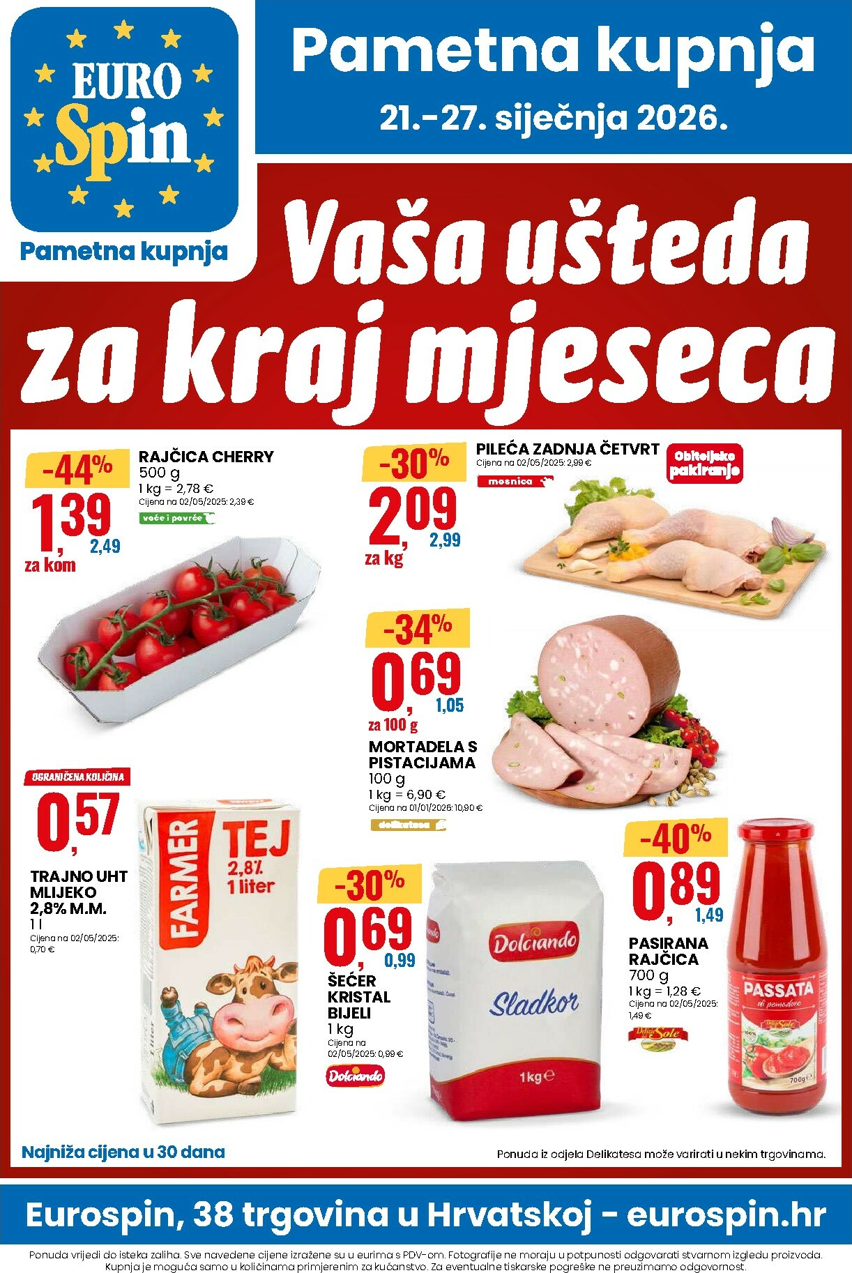 eurospin - Prelistajte katalog Eurospin, vrijedi od 21.01. do 27.01. - page: 1