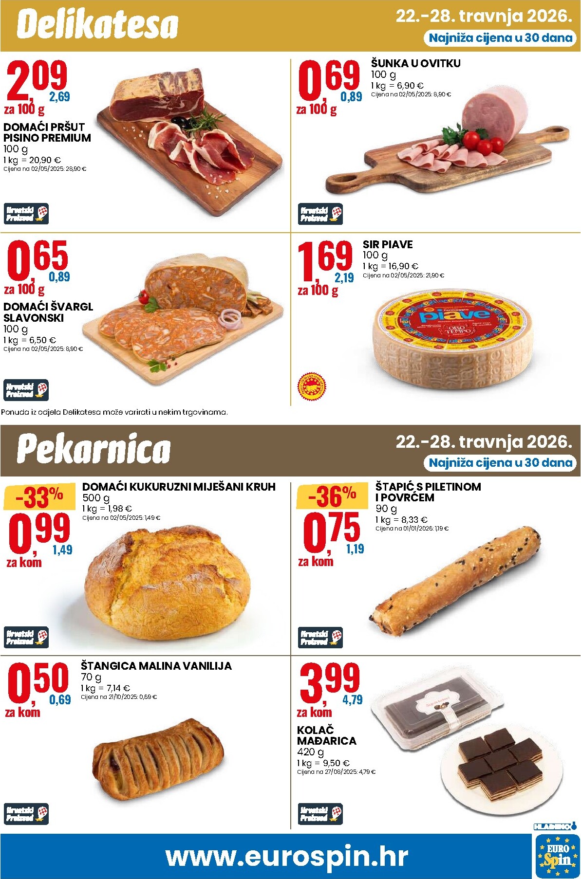 eurospin - Budući Eurospin - Domaće i povoljno letak vrijedi od srijede 22.04.2026 do utorka 28.04.2026 - page: 7