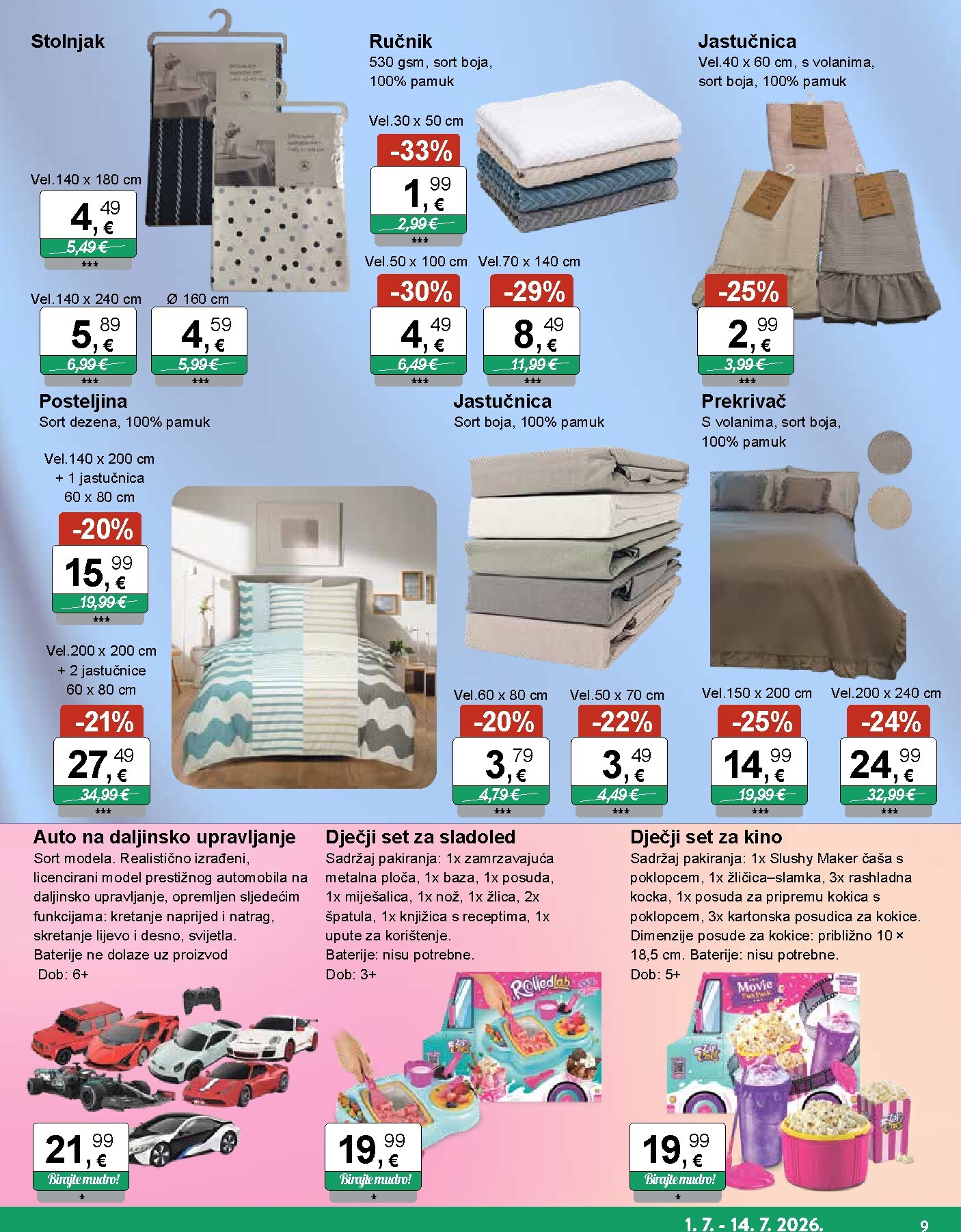 ktc - Novi KTC - Igračke i Tekstil katalog od srijede, 01.07.2026 do utorka, 14.07.2026 - page: 9