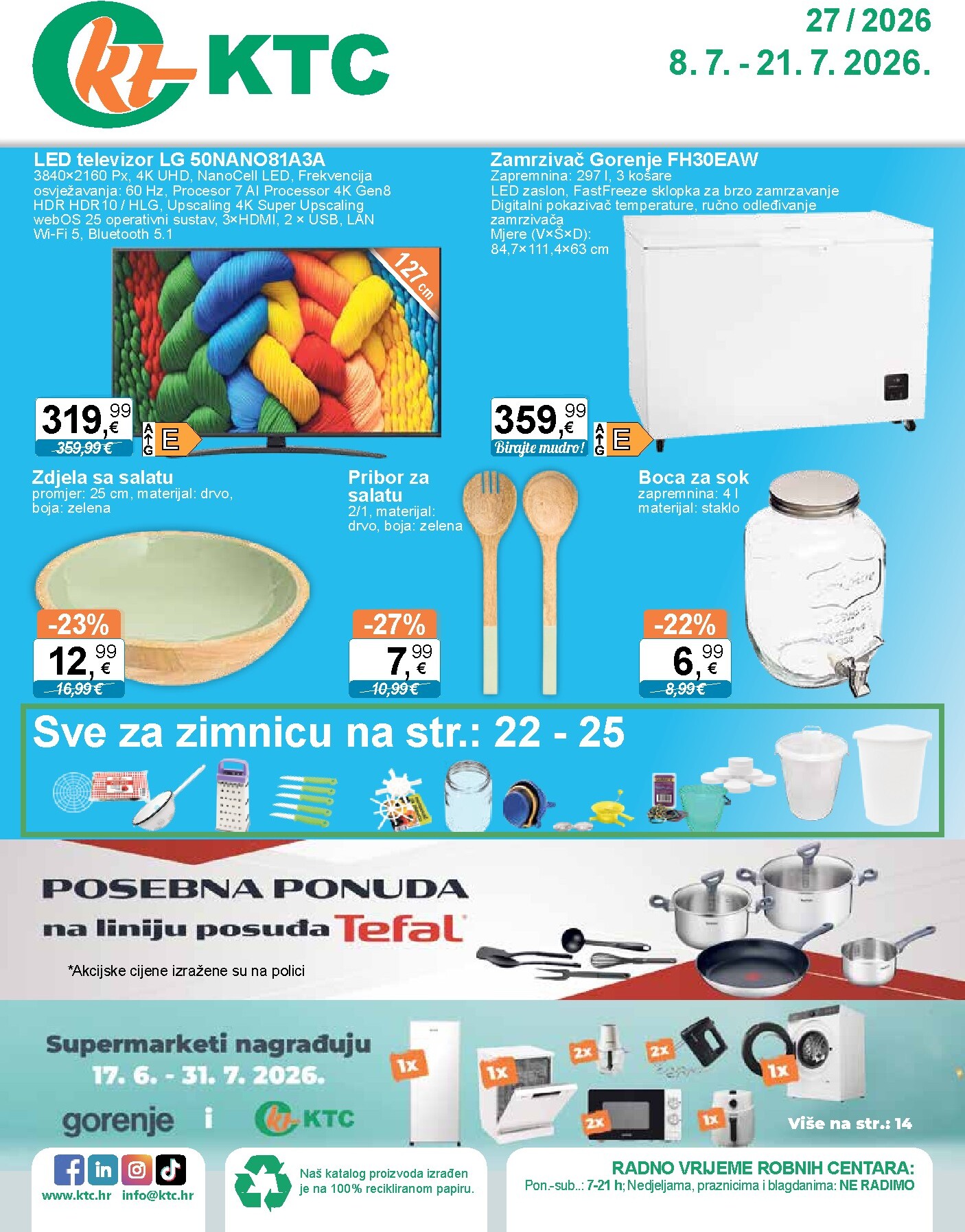 ktc - Novi KTC - Tehnika I Posuđe katalog od srijede, 08.07.2026 do utorka, 21.07.2026