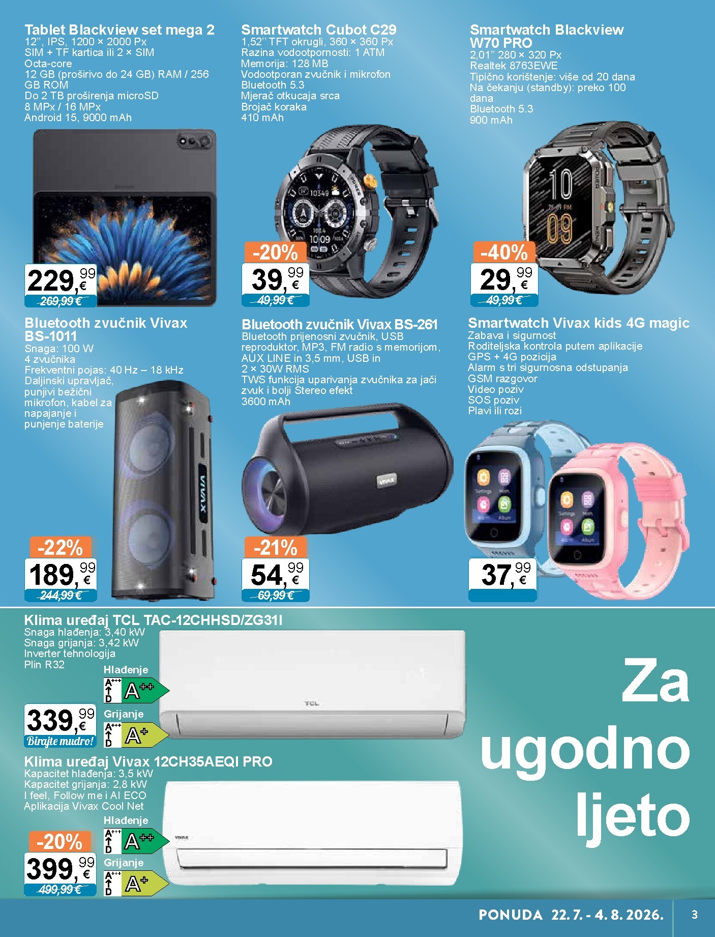 ktc - Novi KTC - Tehnika I Posuđe katalog od srijede, 22.07.2026 do utorka, 04.08.2026 - page: 3