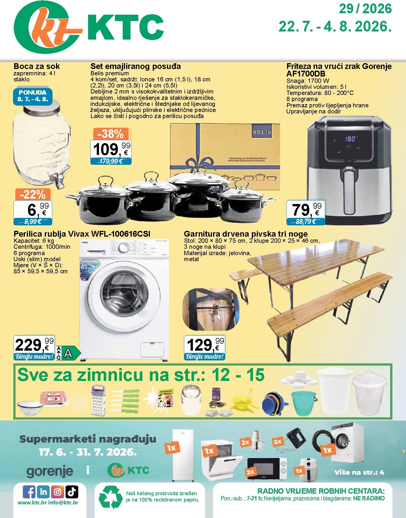 ktc - Novi KTC - Tehnika I Posuđe katalog od srijede, 22.07.2026 do utorka, 04.08.2026