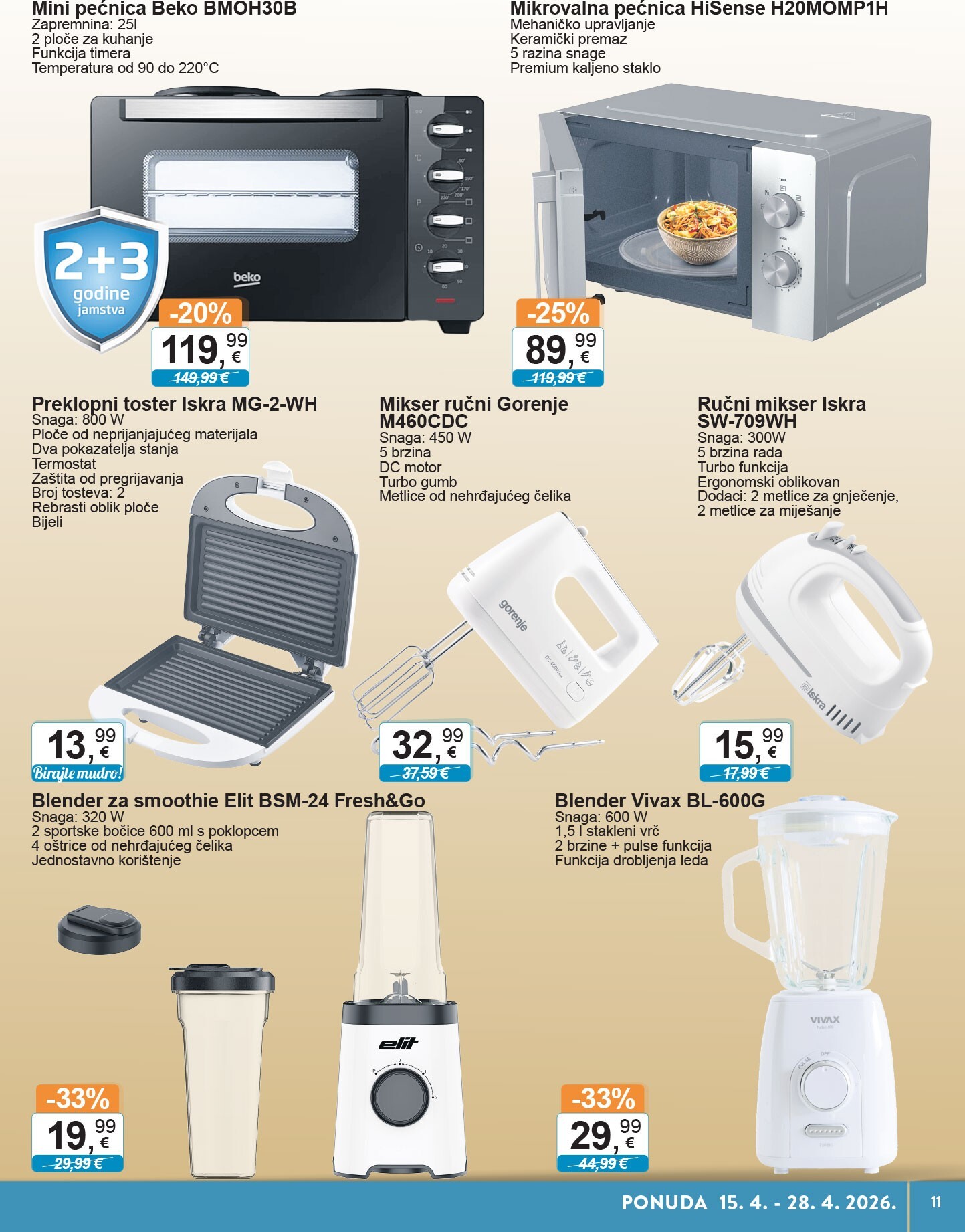 ktc - Budući KTC - Tehnika I Posuđe letak vrijedi od srijede 15.04.2026 do utorka 28.04.2026 - page: 11