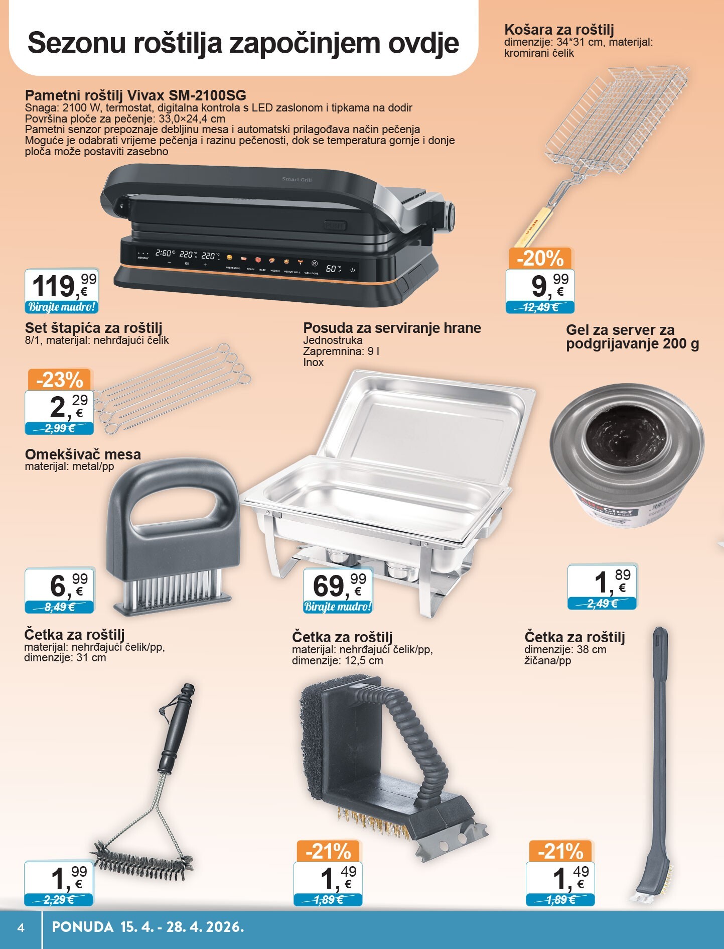 ktc - Budući KTC - Tehnika I Posuđe letak vrijedi od srijede 15.04.2026 do utorka 28.04.2026 - page: 4
