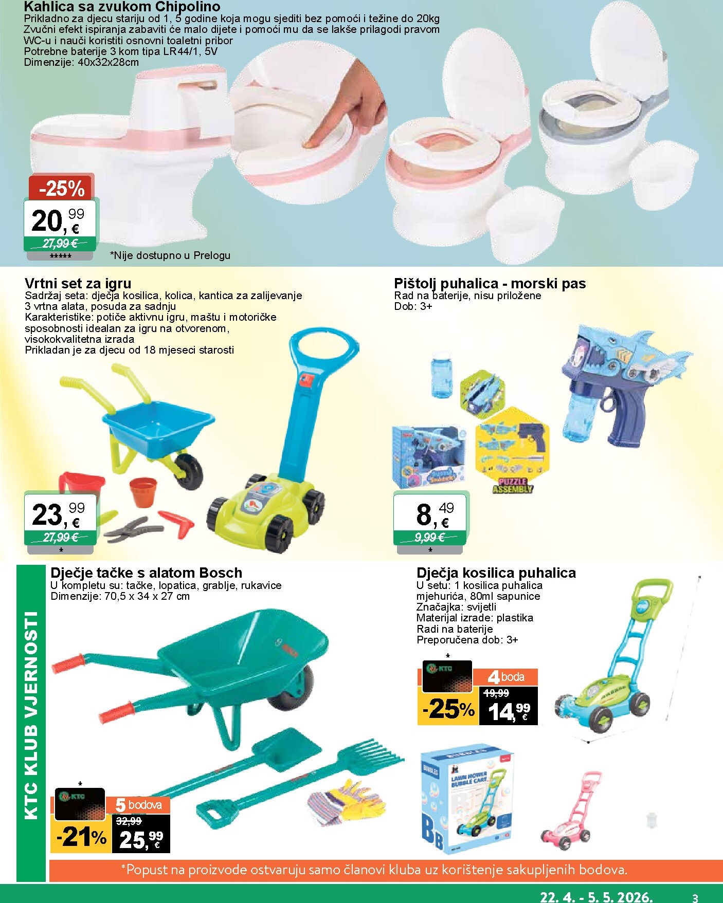 ktc - Aktualni KTC - Igračke i tekstil katalog vrijedi od srijede 22.04.2026 do utorka 05.05.2026 - page: 3