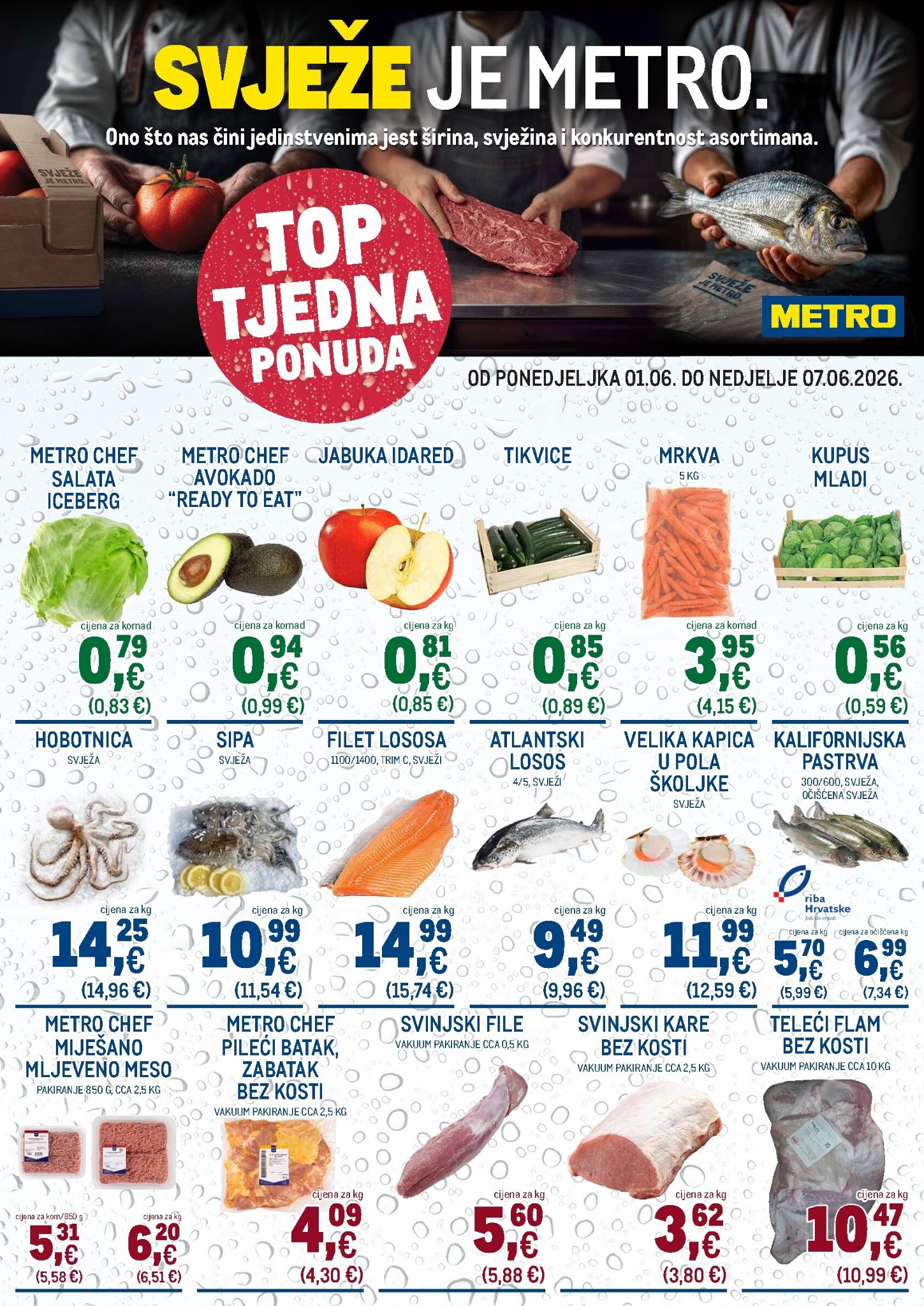 metro - Aktualni katalog Metro - Top tjedna ponuda od ponedjeljka, 01.06.2026 do nedjelje, 07.06.2026