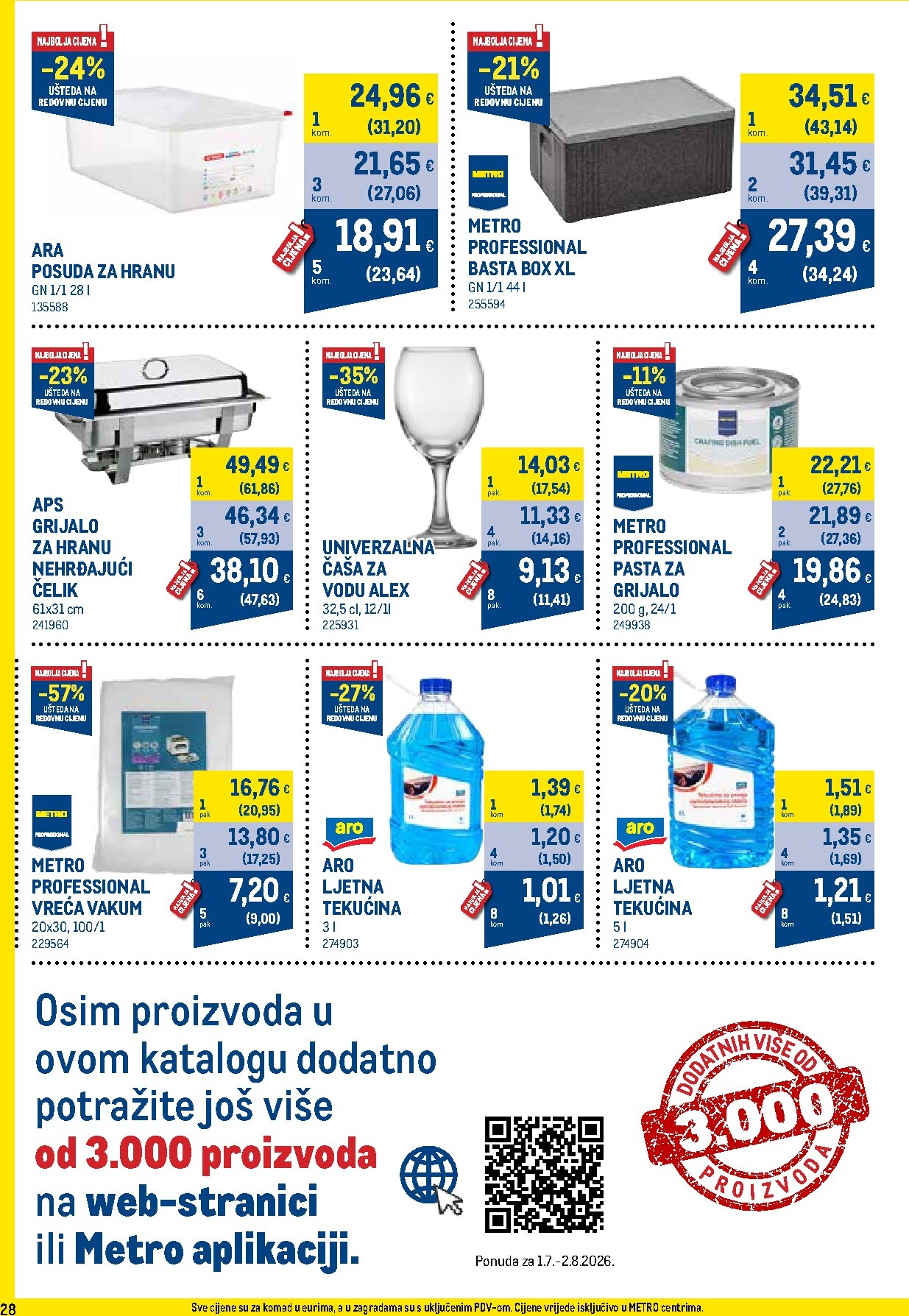 metro - Novi Metro - Profi cijena katalog od srijede, 01.07.2026 do nedjelje, 02.08.2026 - page: 28