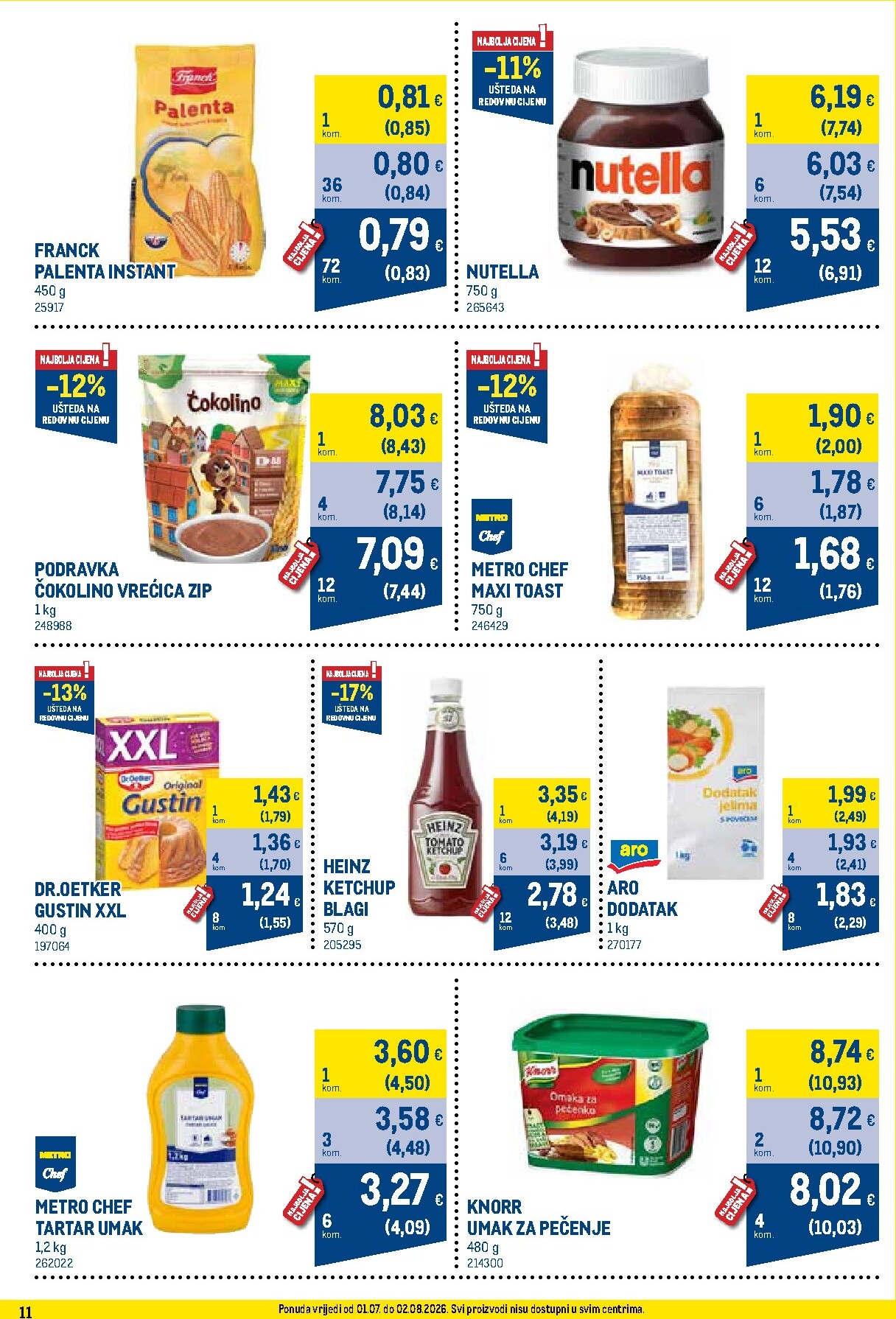 metro - Novi Metro - Profi cijena katalog od srijede, 01.07.2026 do nedjelje, 02.08.2026 - page: 11