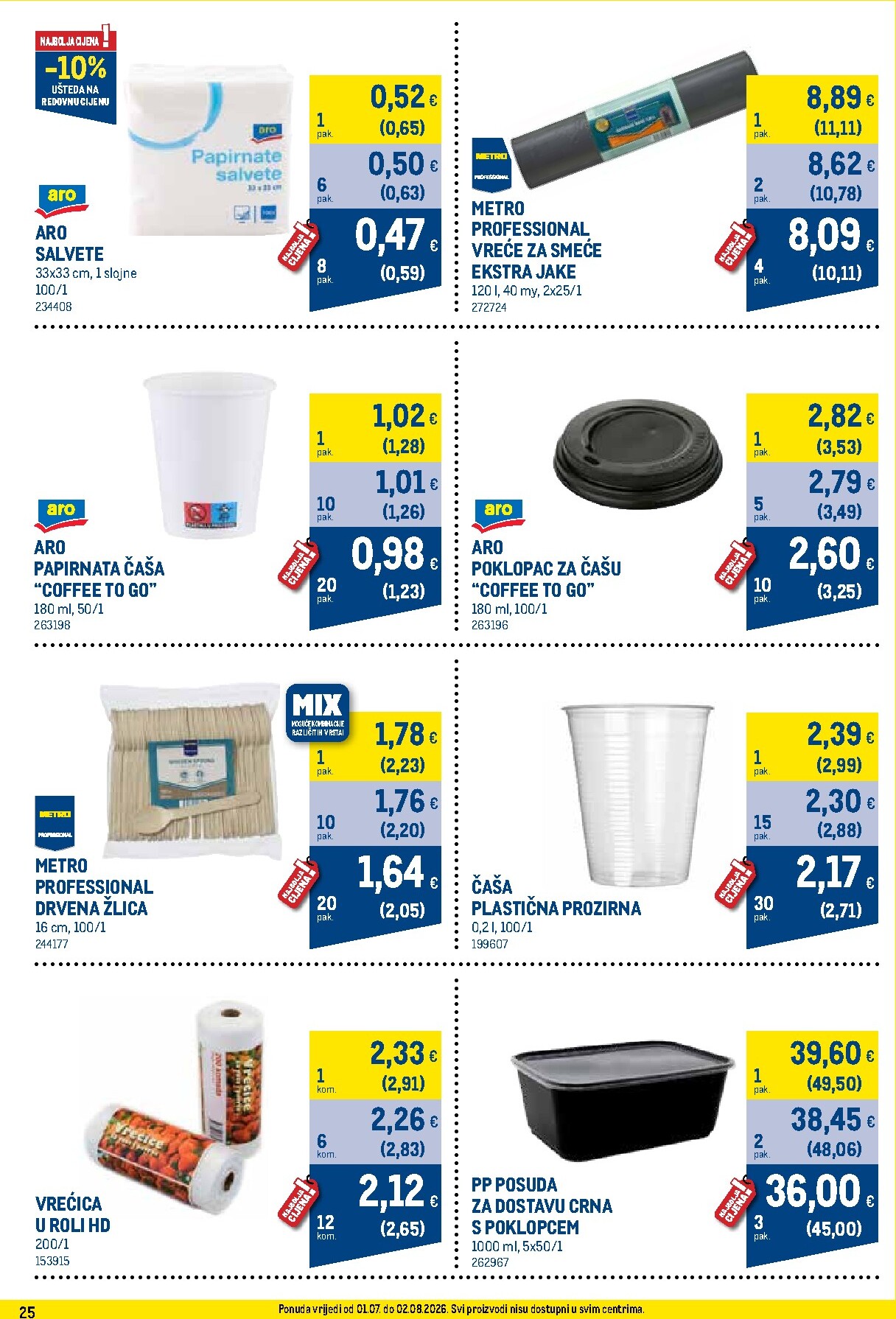 metro - Novi Metro - Profi cijena katalog od srijede, 01.07.2026 do nedjelje, 02.08.2026 - page: 25