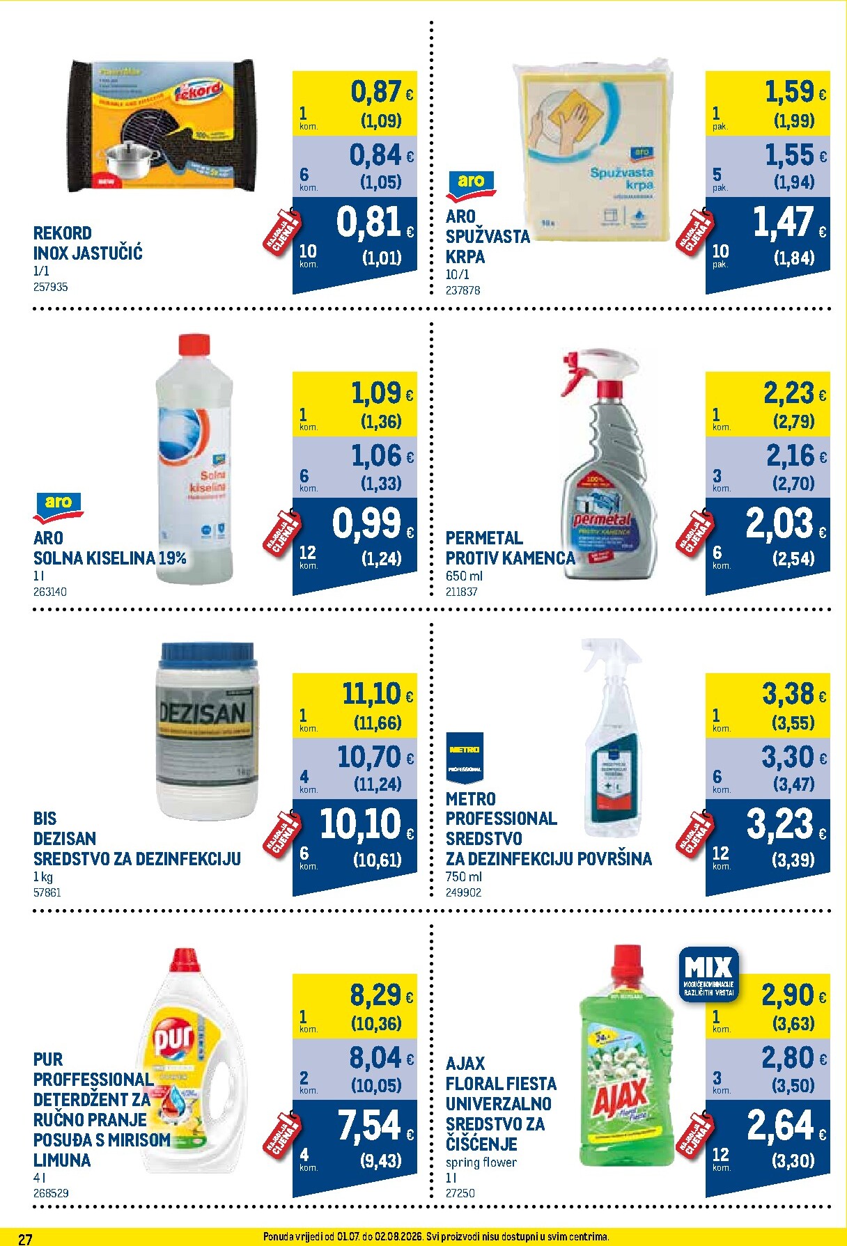 metro - Novi Metro - Profi cijena katalog od srijede, 01.07.2026 do nedjelje, 02.08.2026 - page: 27