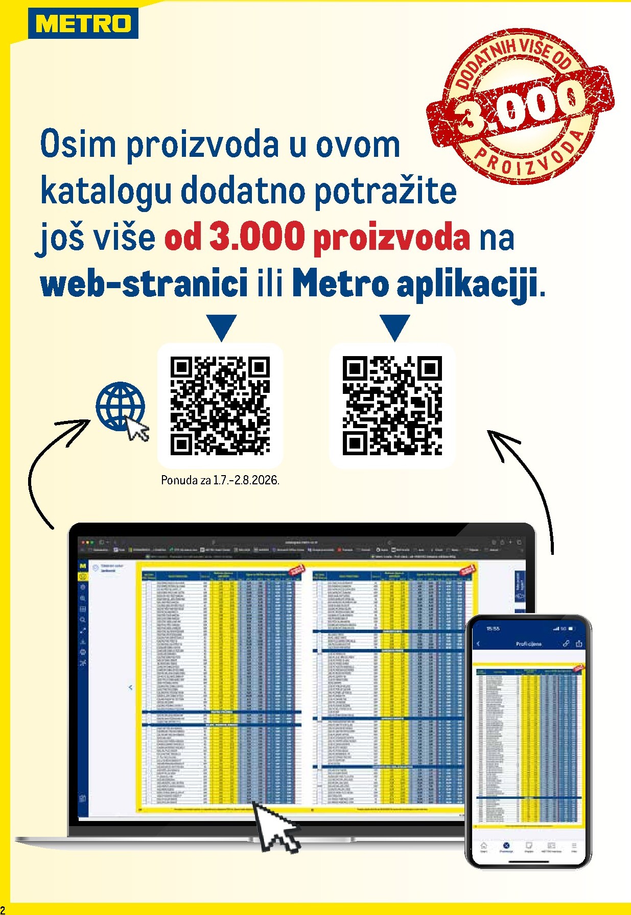 metro - Novi Metro - Profi cijena katalog od srijede, 01.07.2026 do nedjelje, 02.08.2026 - page: 2