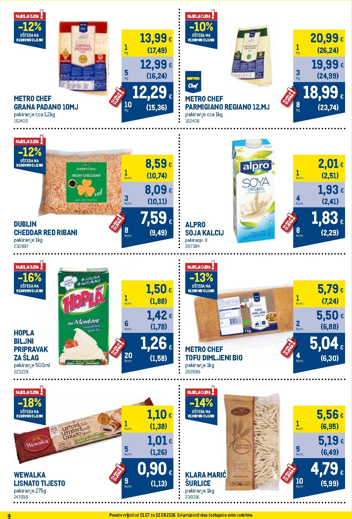 metro - Novi Metro - Profi cijena katalog od srijede, 01.07.2026 do nedjelje, 02.08.2026 - page: 9