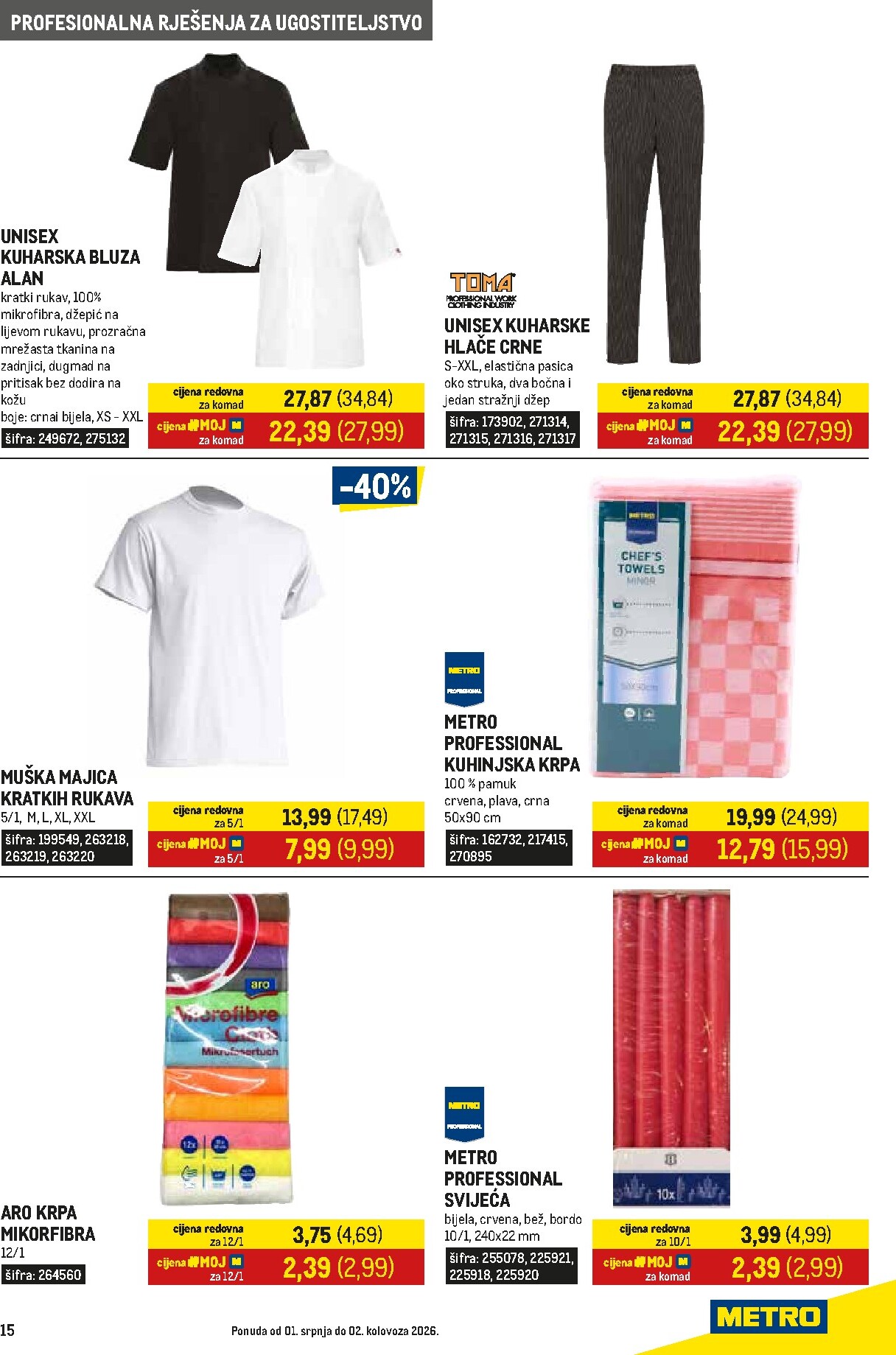 metro - Novi Metro - Gastro katalog od srijede, 01.07.2026 do nedjelje, 02.08.2026 - page: 15