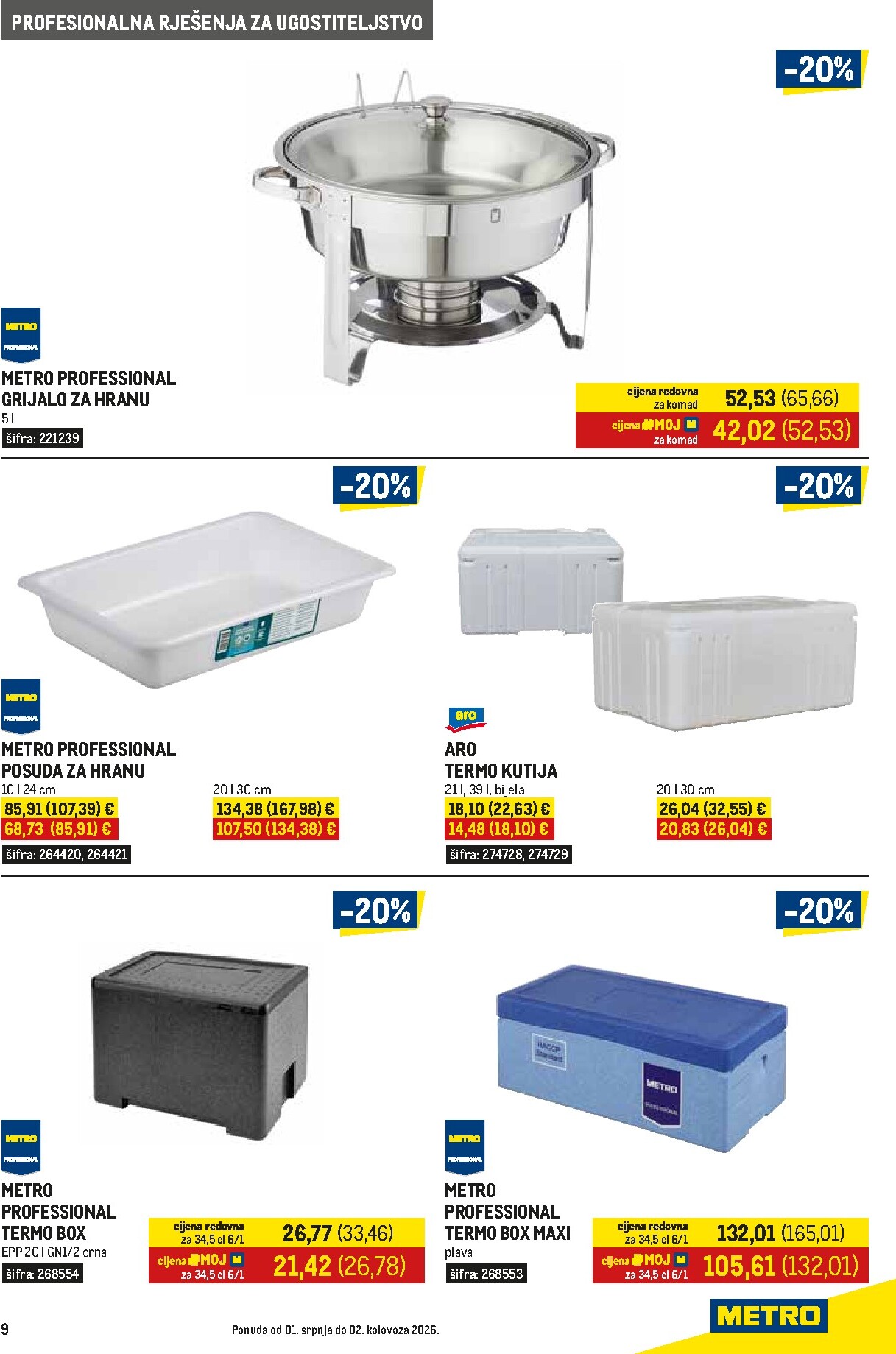 metro - Novi Metro - Gastro katalog od srijede, 01.07.2026 do nedjelje, 02.08.2026 - page: 9