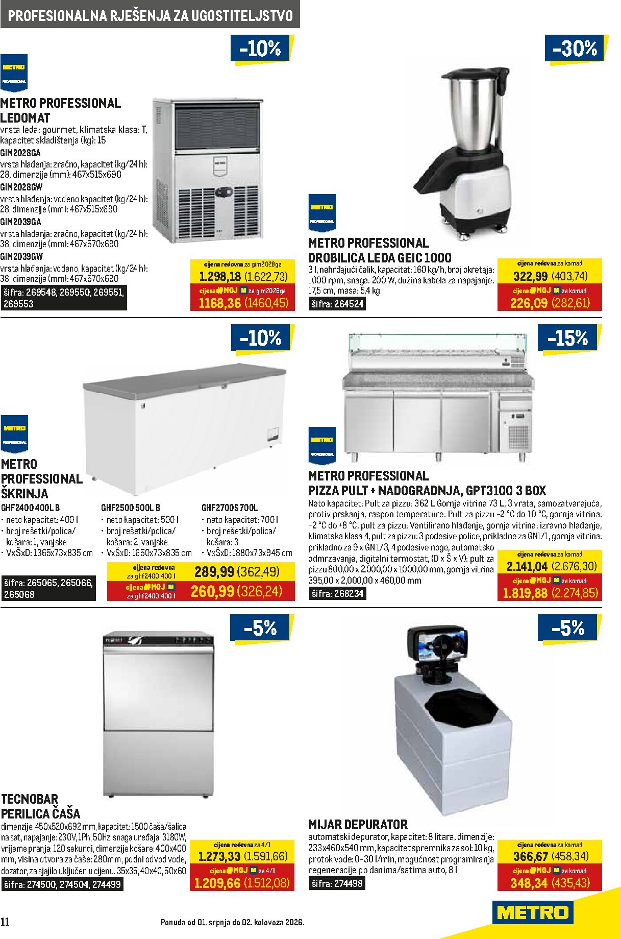 metro - Novi Metro - Gastro katalog od srijede, 01.07.2026 do nedjelje, 02.08.2026 - page: 11