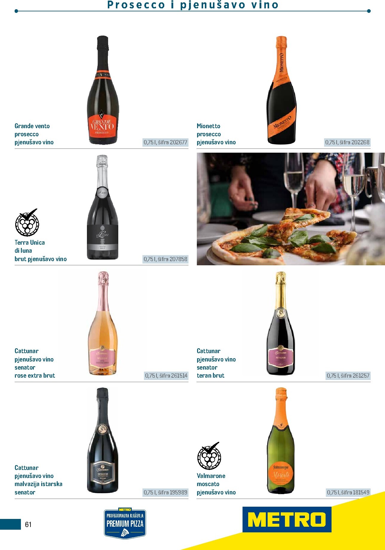 metro - Aktualni katalog Metro - Poslovna rješenja - Pizzeria od ponedjeljka, 06.07.2026 do četvrtka, 31.12.2026 - page: 61