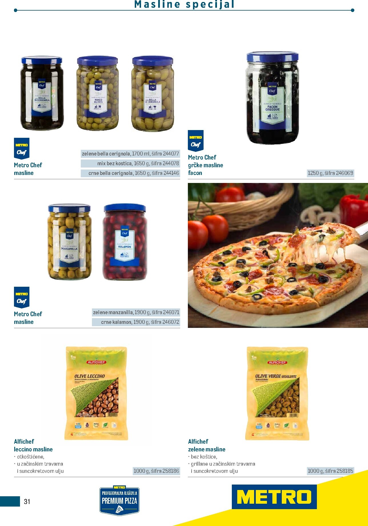metro - Aktualni katalog Metro - Poslovna rješenja - Pizzeria od ponedjeljka, 06.07.2026 do četvrtka, 31.12.2026 - page: 31
