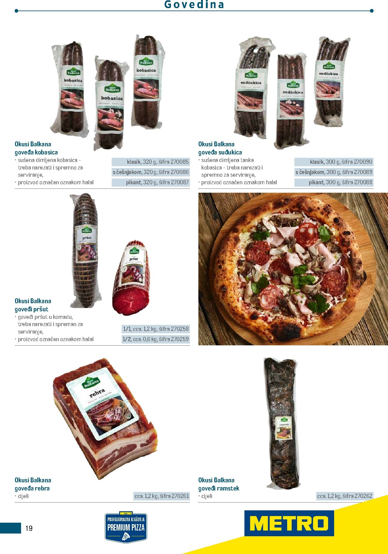 metro - Aktualni katalog Metro - Poslovna rješenja - Pizzeria od ponedjeljka, 06.07.2026 do četvrtka, 31.12.2026 - page: 19