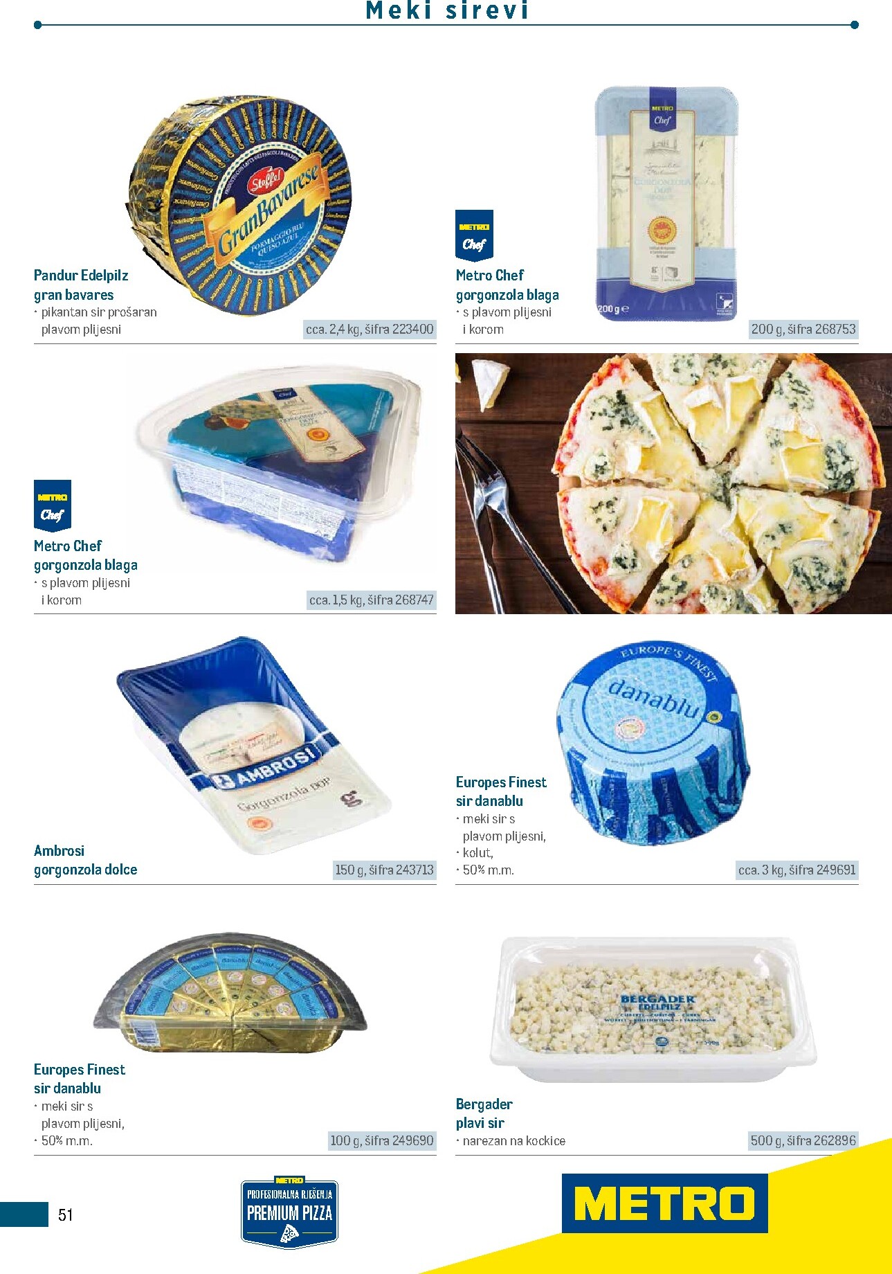 metro - Aktualni katalog Metro - Poslovna rješenja - Pizzeria od ponedjeljka, 06.07.2026 do četvrtka, 31.12.2026 - page: 51