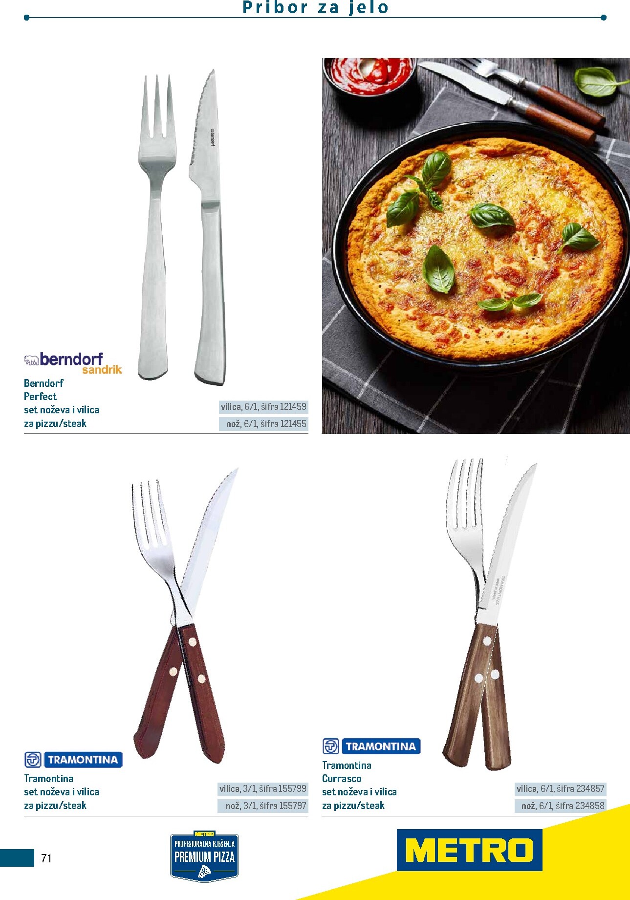 metro - Aktualni katalog Metro - Poslovna rješenja - Pizzeria od ponedjeljka, 06.07.2026 do četvrtka, 31.12.2026 - page: 71