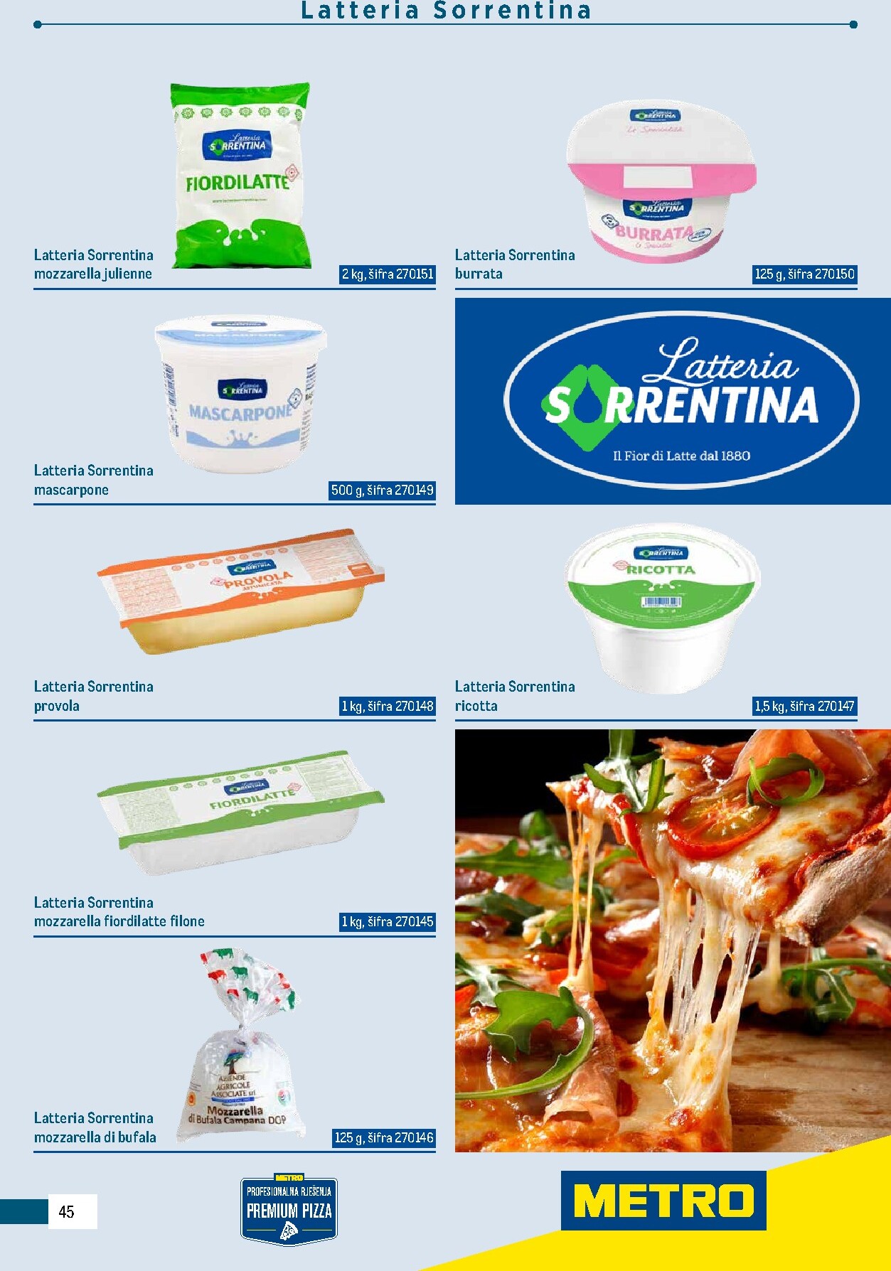 metro - Aktualni katalog Metro - Poslovna rješenja - Pizzeria od ponedjeljka, 06.07.2026 do četvrtka, 31.12.2026 - page: 45