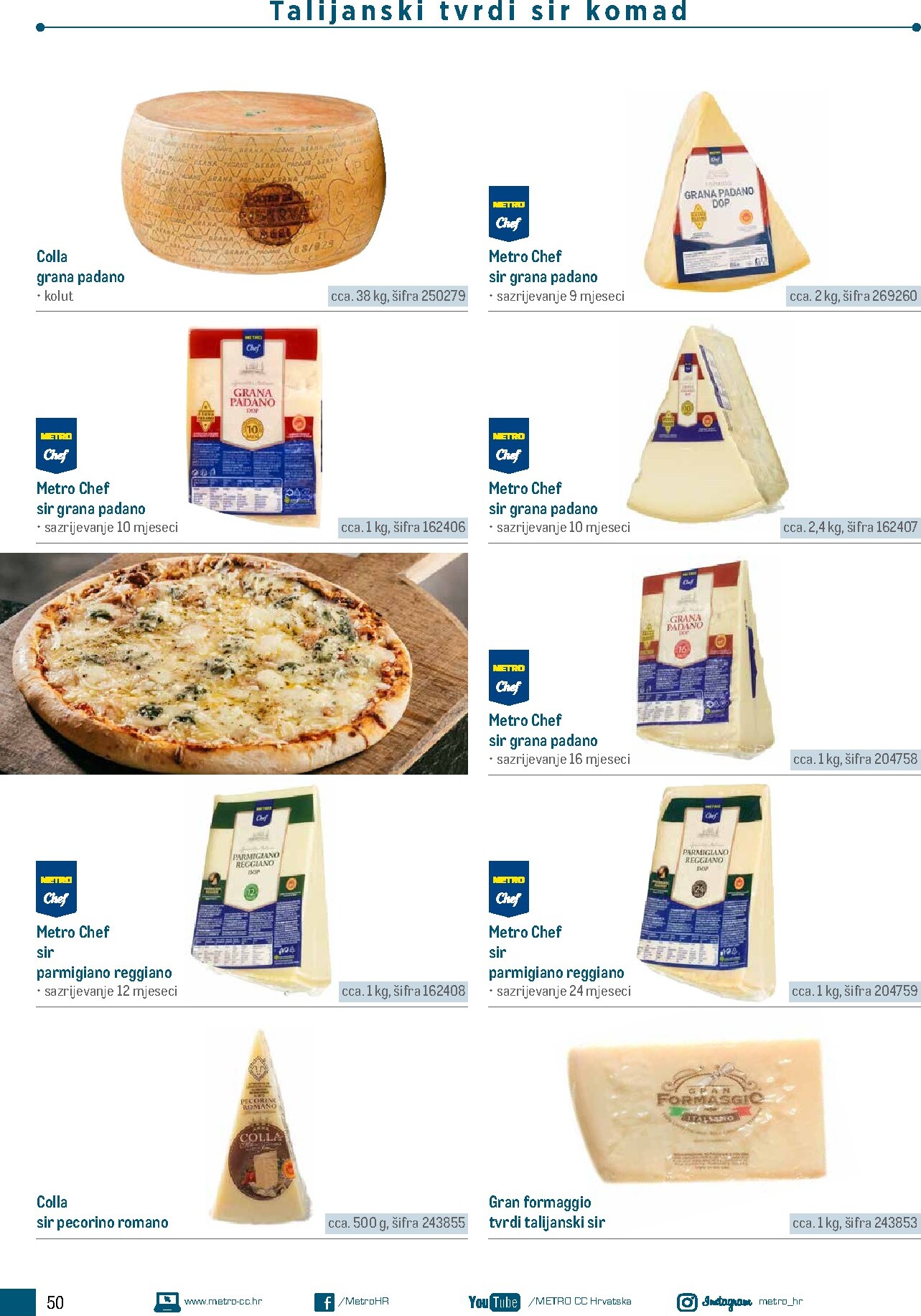 metro - Aktualni katalog Metro - Poslovna rješenja - Pizzeria od ponedjeljka, 06.07.2026 do četvrtka, 31.12.2026 - page: 50