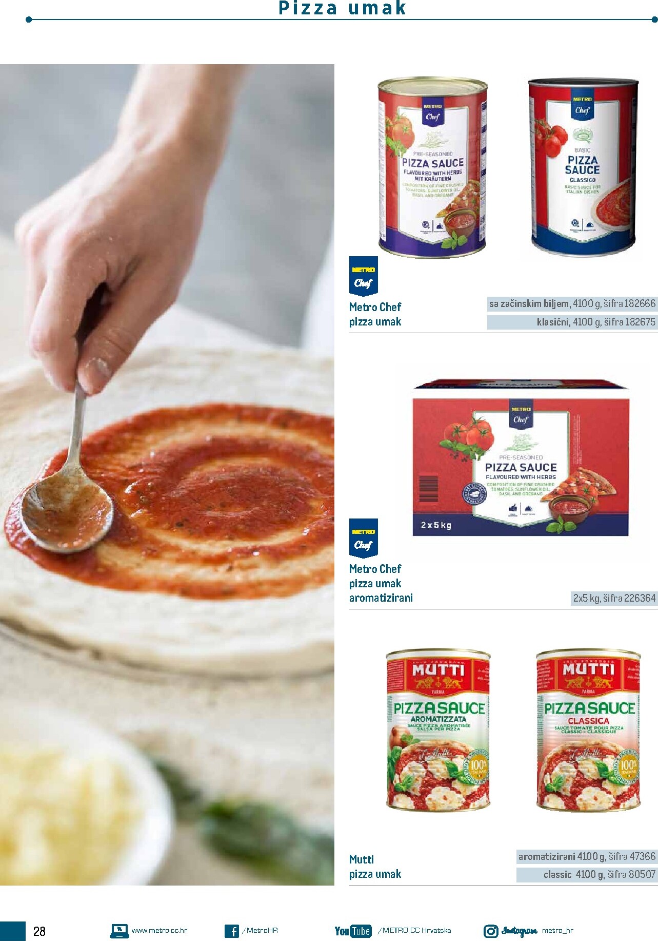 metro - Aktualni katalog Metro - Poslovna rješenja - Pizzeria od ponedjeljka, 06.07.2026 do četvrtka, 31.12.2026 - page: 28