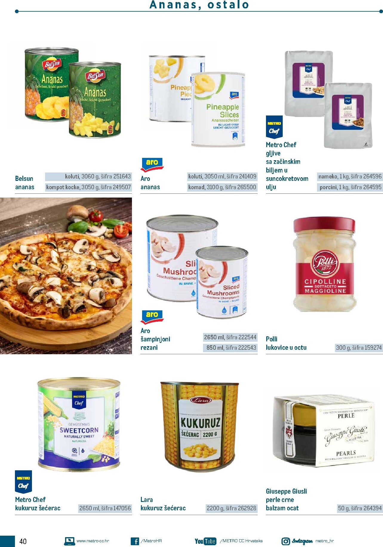metro - Aktualni katalog Metro - Poslovna rješenja - Pizzeria od ponedjeljka, 06.07.2026 do četvrtka, 31.12.2026 - page: 40