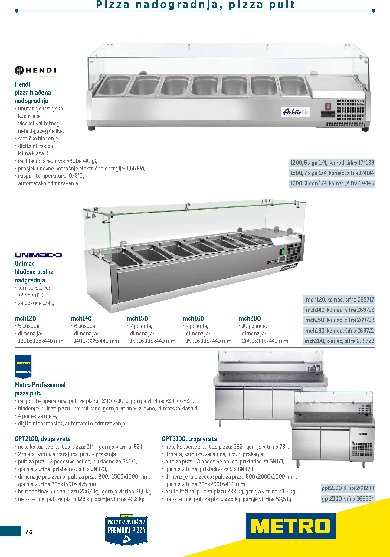 metro - Aktualni katalog Metro - Poslovna rješenja - Pizzeria od ponedjeljka, 06.07.2026 do četvrtka, 31.12.2026 - page: 75