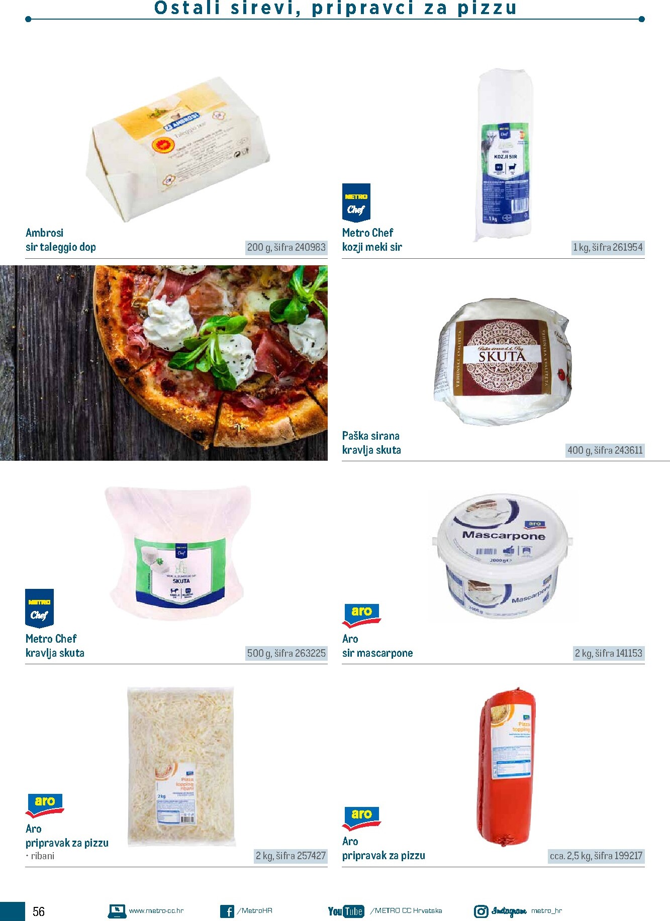 metro - Aktualni katalog Metro - Poslovna rješenja - Pizzeria od ponedjeljka, 06.07.2026 do četvrtka, 31.12.2026 - page: 56
