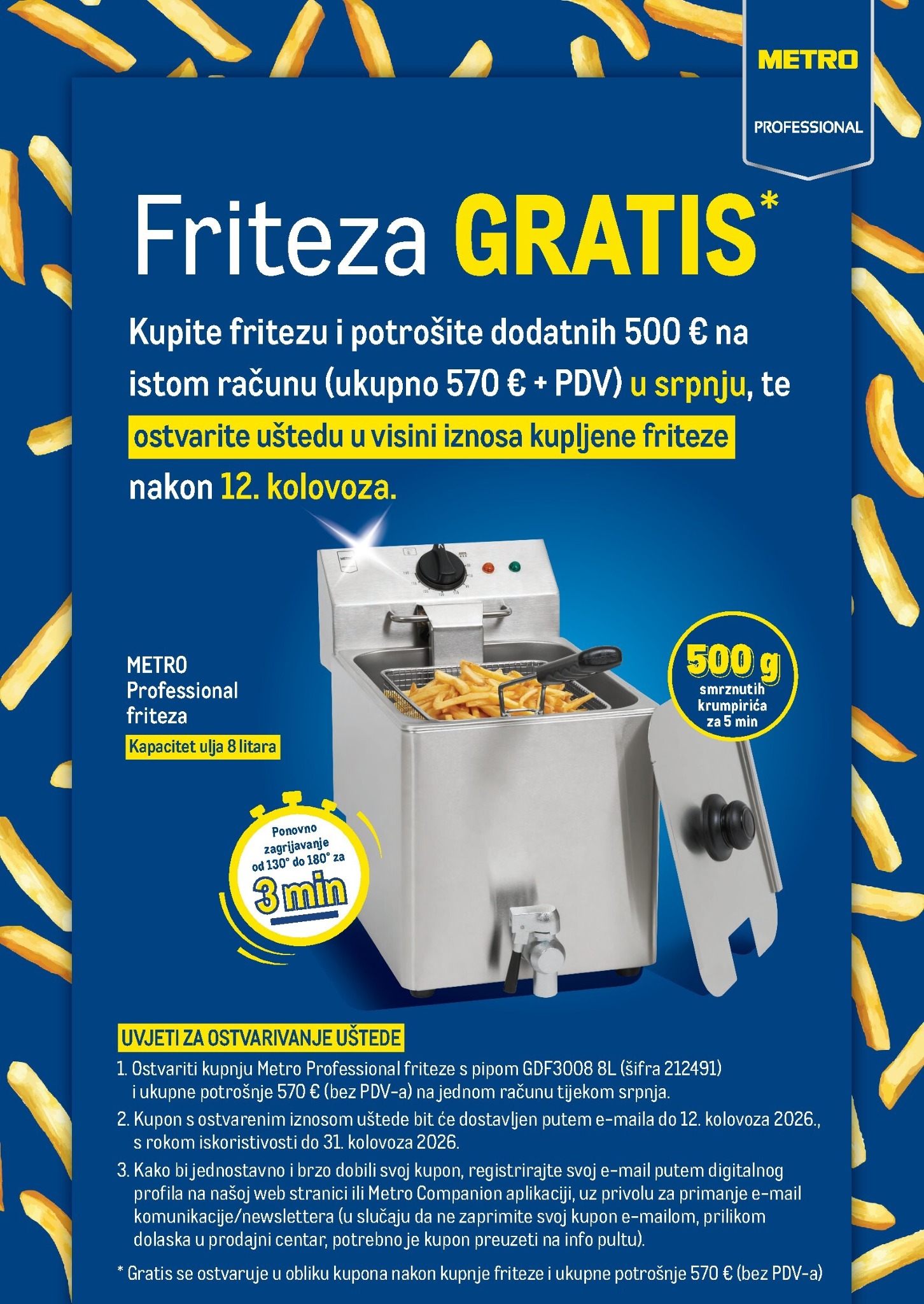metro - Aktualni katalog Metro - Friteza Gratis od ponedjeljka, 01.06.2026 do petka, 31.07.2026 - page: 1