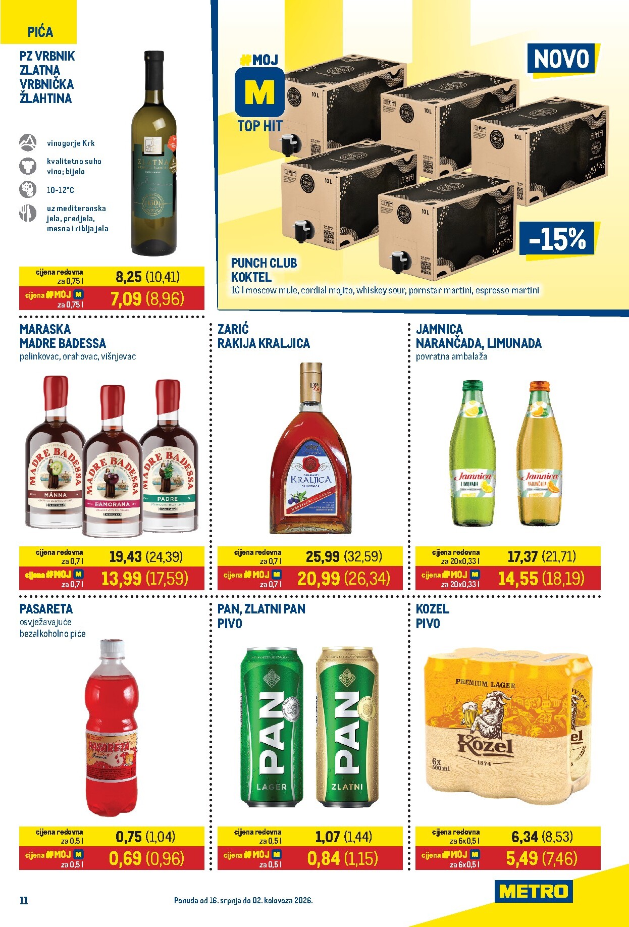 metro - Novi Metro - Prehrana i neprehrana katalog od četvrtka, 16.07.2026 do nedjelje, 02.08.2026 - page: 11