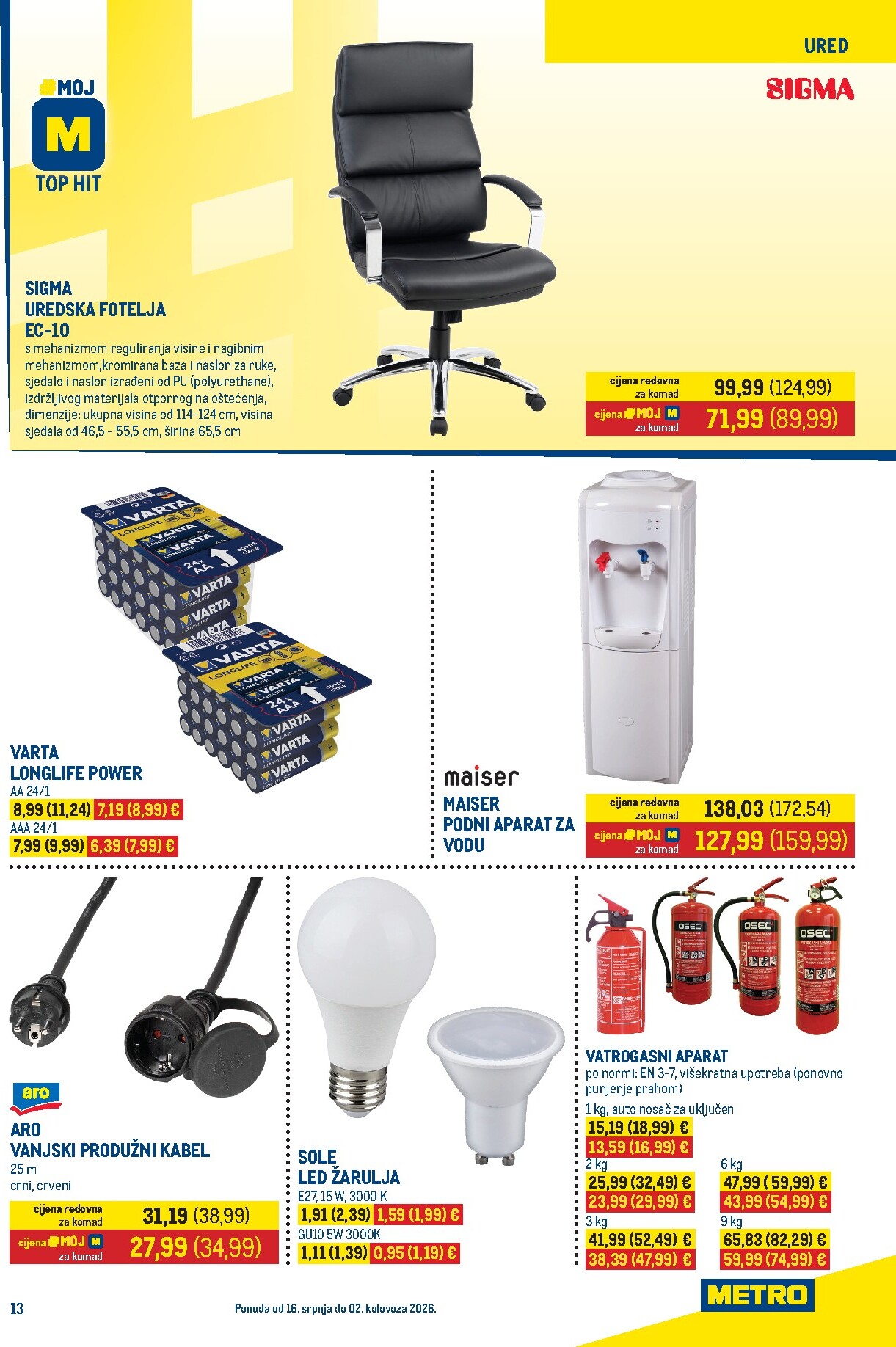 metro - Novi Metro - Prehrana i neprehrana katalog od četvrtka, 16.07.2026 do nedjelje, 02.08.2026 - page: 13