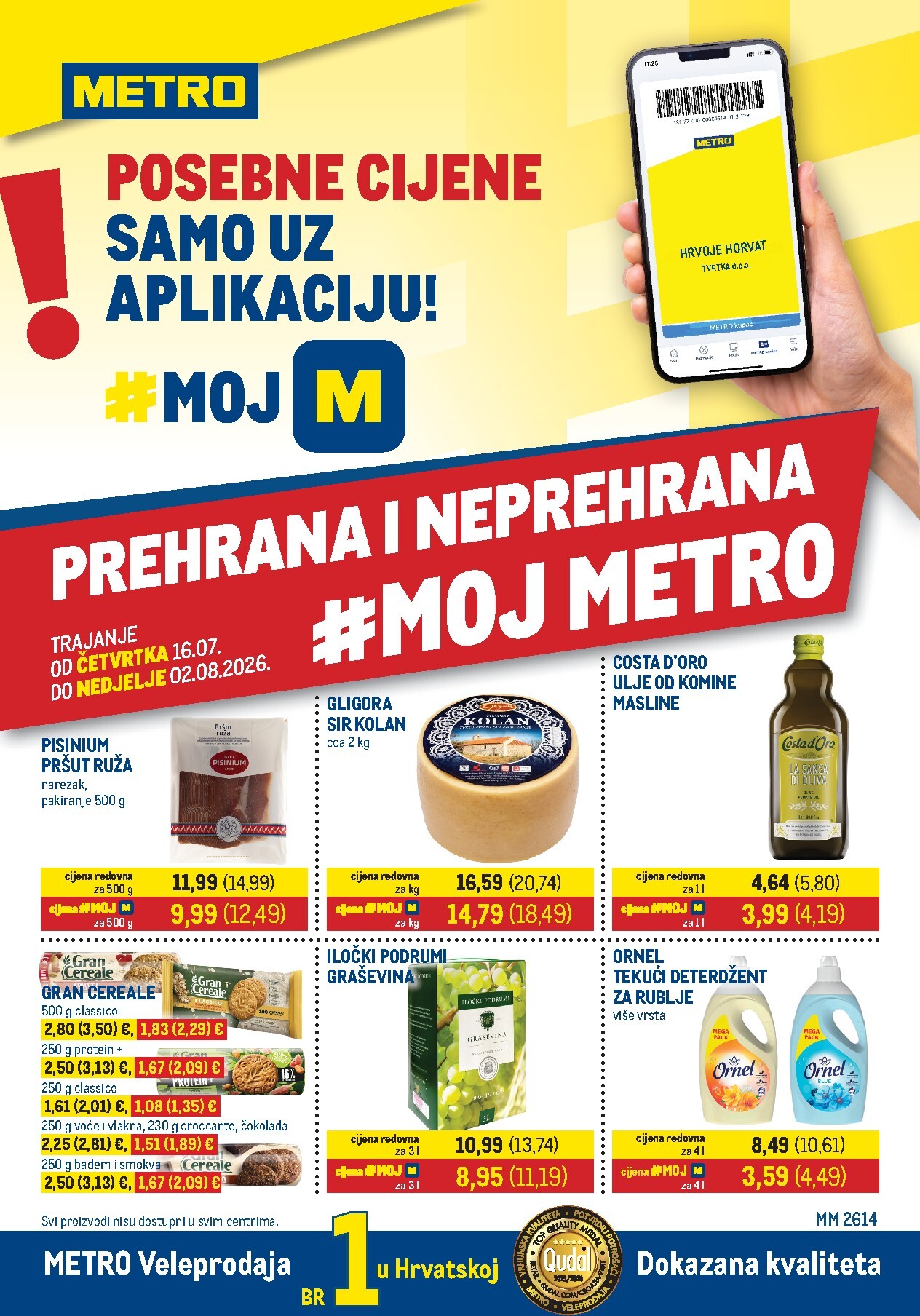 metro - Novi Metro - Prehrana i neprehrana katalog od četvrtka, 16.07.2026 do nedjelje, 02.08.2026