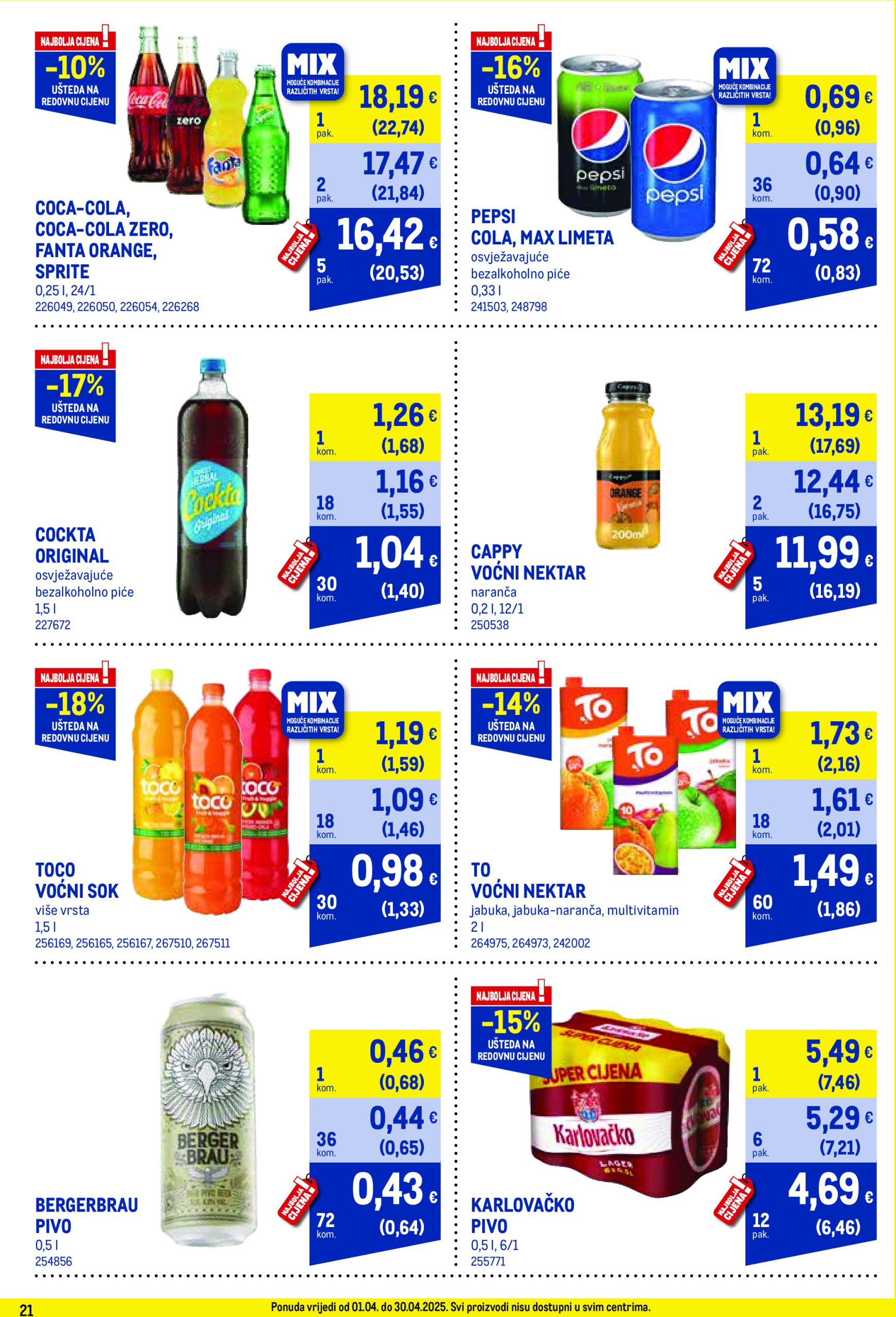 metro - Metro - Profi cijena katalog vrijedi od 01.04. do 30.04. - page: 21 metro - Metro - Profi cijena katalog vrijedi od 01.04. do 30.04. - page: 21