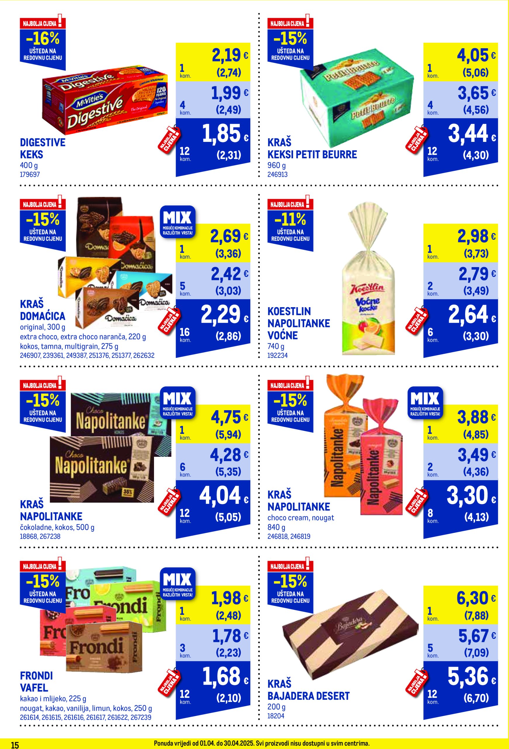 metro - Metro - Profi cijena katalog vrijedi od 01.04. do 30.04. - page: 15 metro - Metro - Profi cijena katalog vrijedi od 01.04. do 30.04. - page: 15