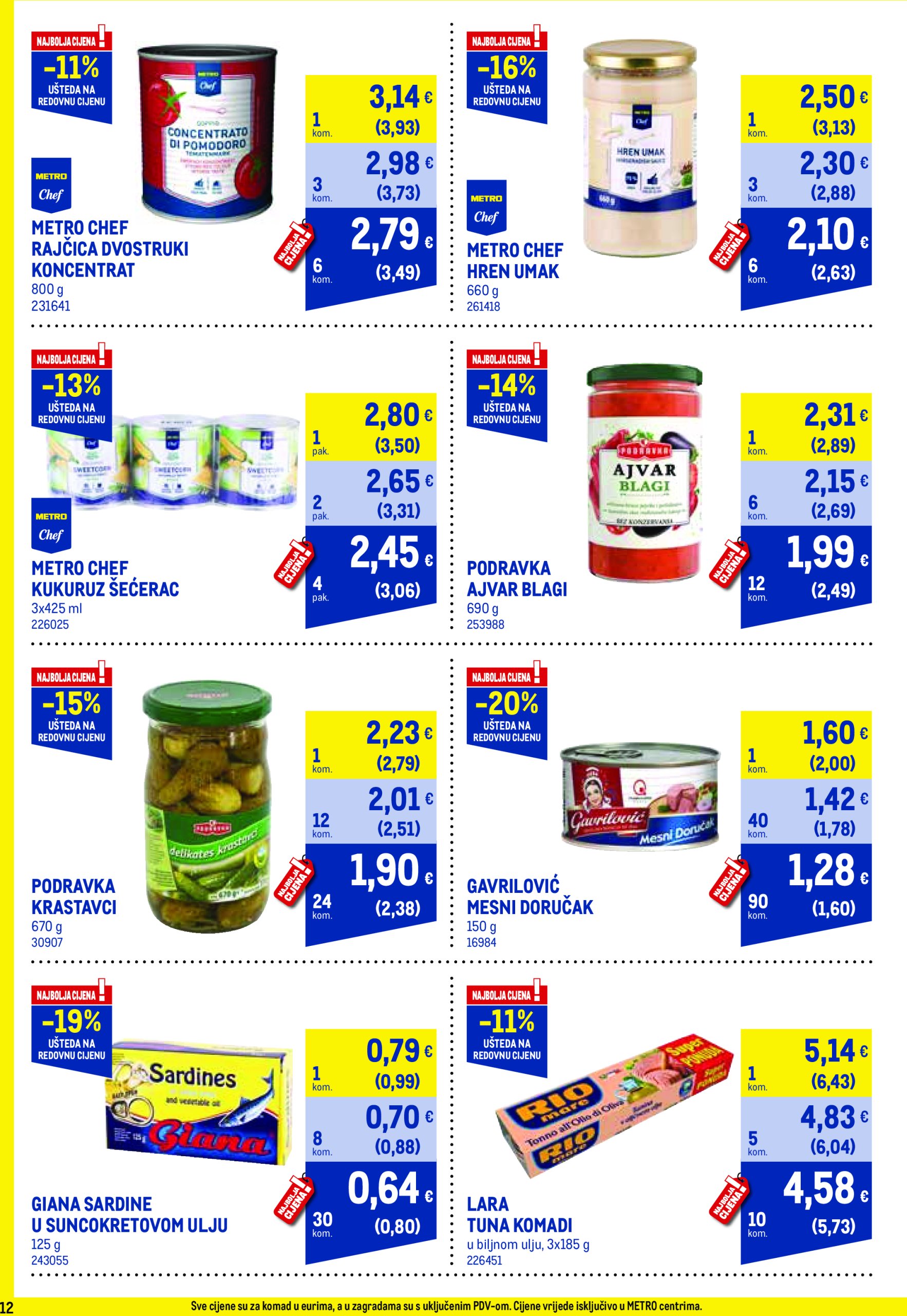 metro - Metro - Profi cijena katalog vrijedi od 01.04. do 30.04. - page: 12 metro - Metro - Profi cijena katalog vrijedi od 01.04. do 30.04. - page: 12
