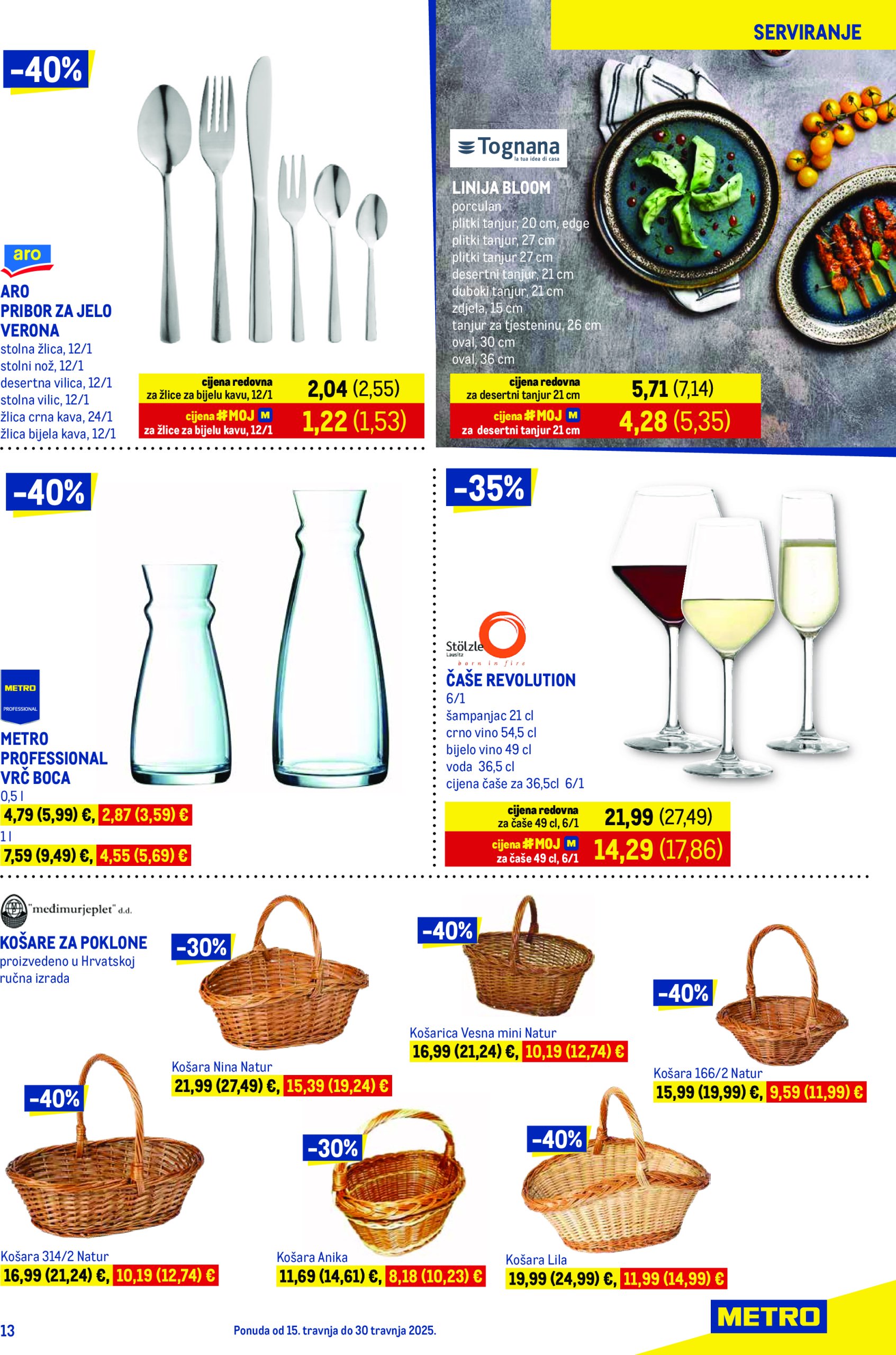 metro - Metro - Prehrana i neprehrana katalog vrijedi od 15.04. do 30.04. - page: 13
