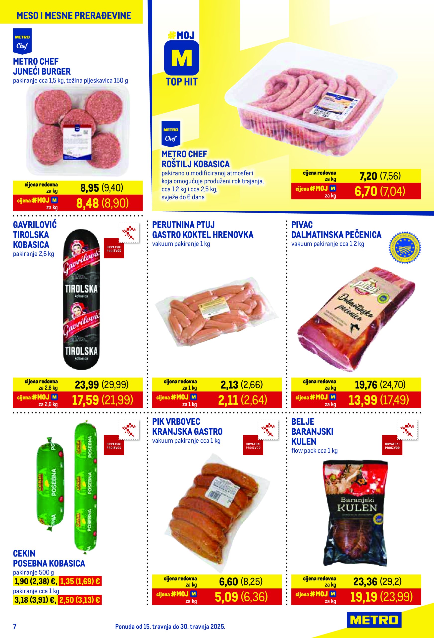 metro - Metro - Prehrana i neprehrana katalog vrijedi od 15.04. do 30.04. - page: 7