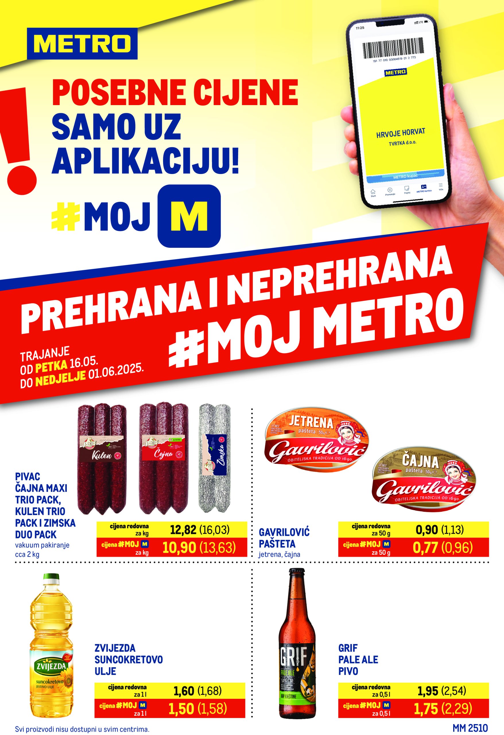 metro - Prelistajte ovaj Metro - Prehrana i neprehrana katalog, vrijedi od 16.05. do 01.06.