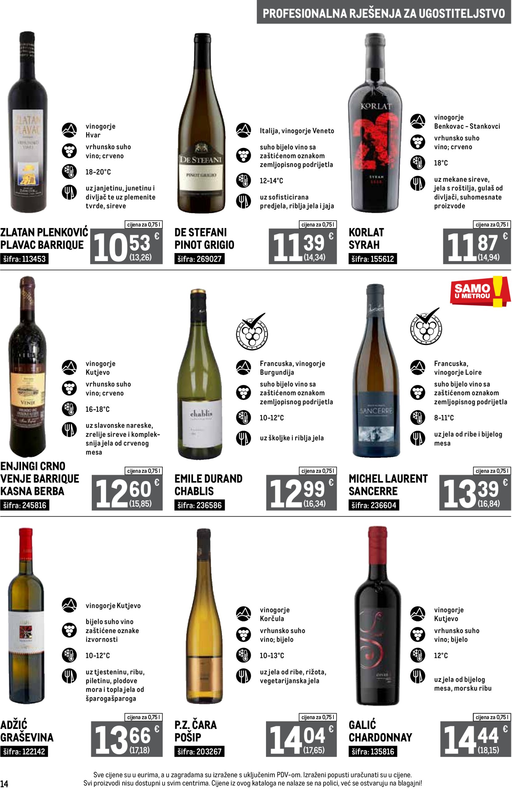 metro - Prelistajte ovaj Metro - Profesionalna rješenja za ugostiteljstvo katalog, vrijedi od 02.06. do 30.06. - page: 14