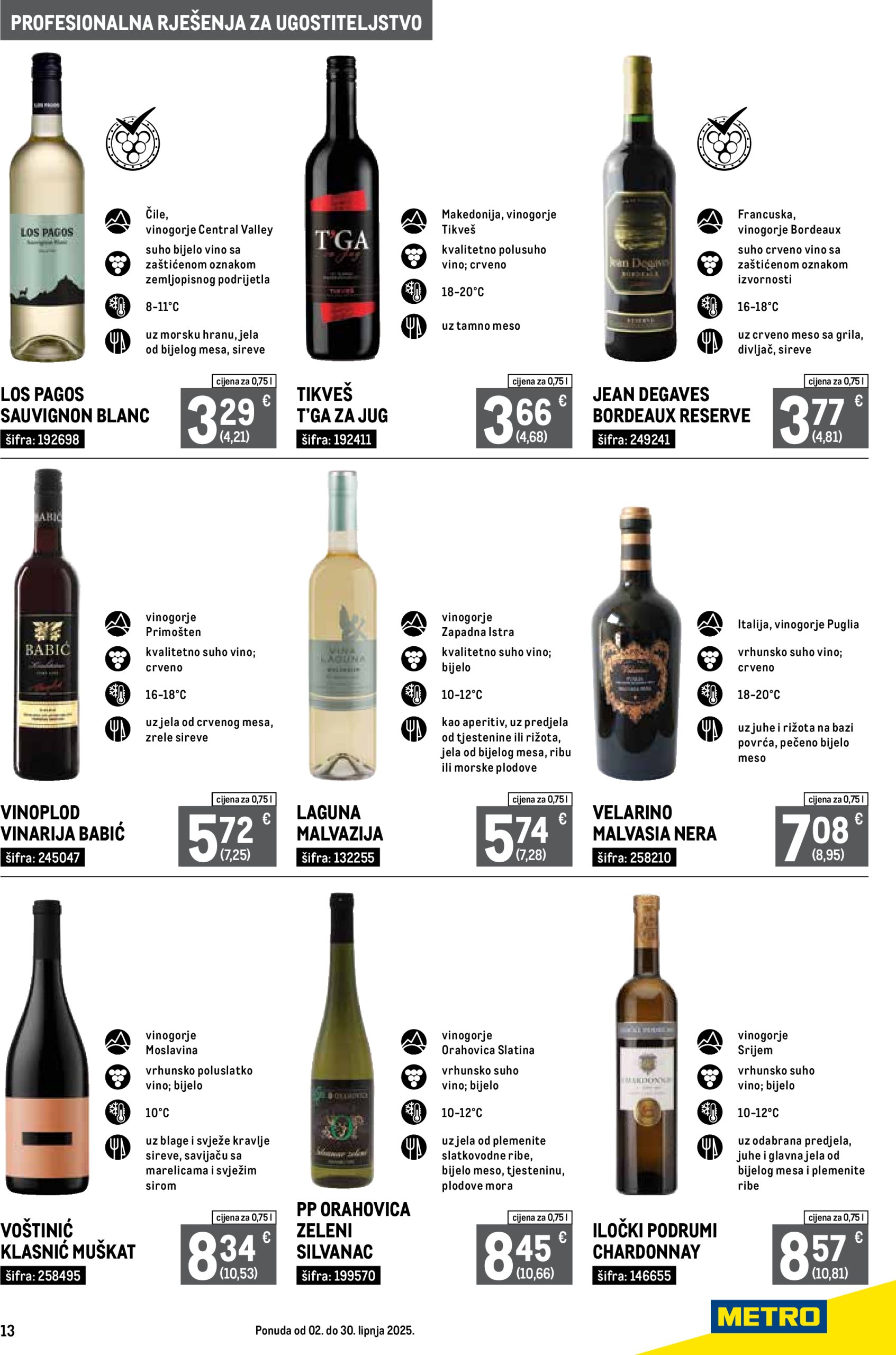 metro - Prelistajte ovaj Metro - Profesionalna rješenja za ugostiteljstvo katalog, vrijedi od 02.06. do 30.06. - page: 13