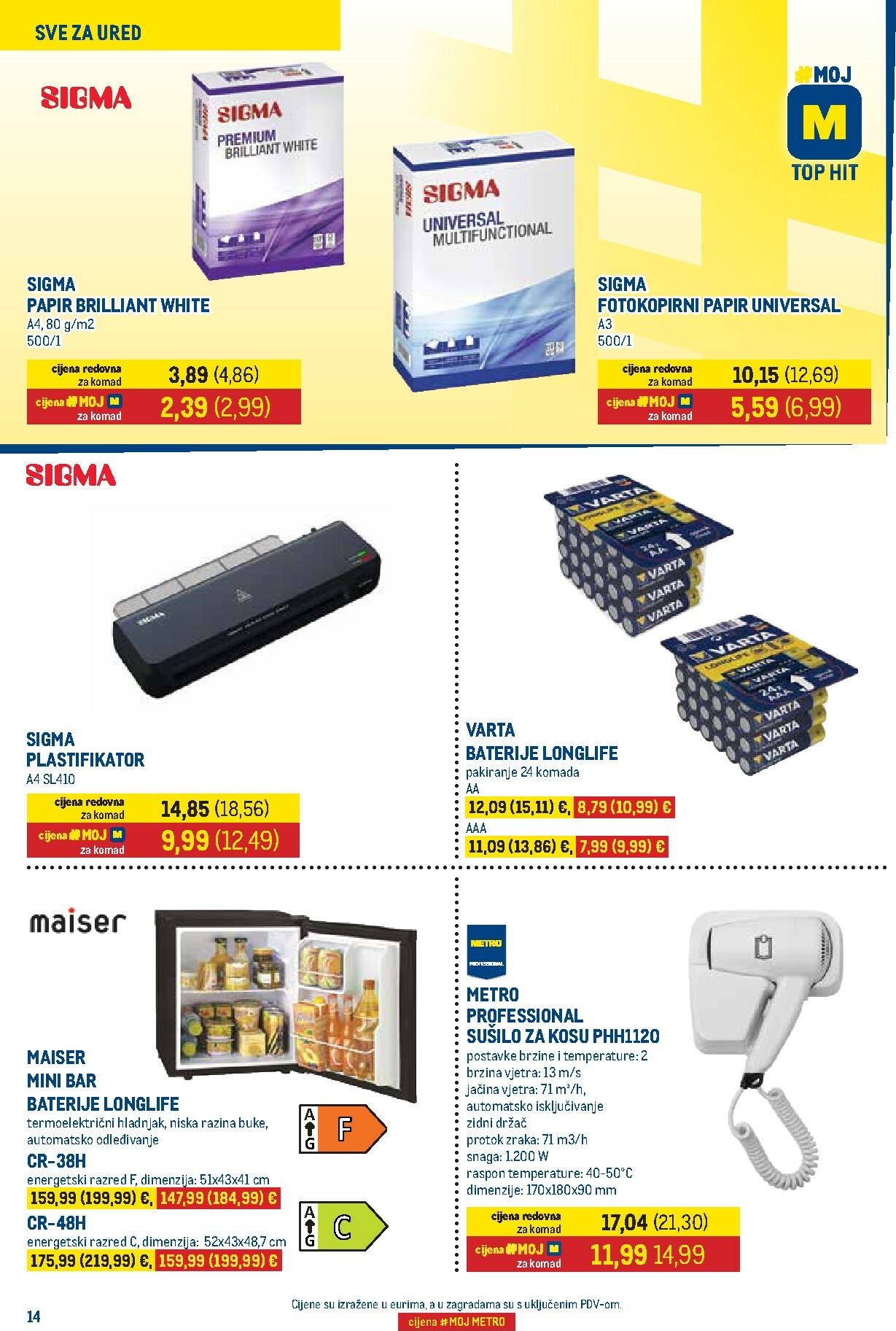 metro - Prelistajte katalog Metro - Prehrana i neprehrana, vrijedi od 16.01. do 01.02. - page: 14