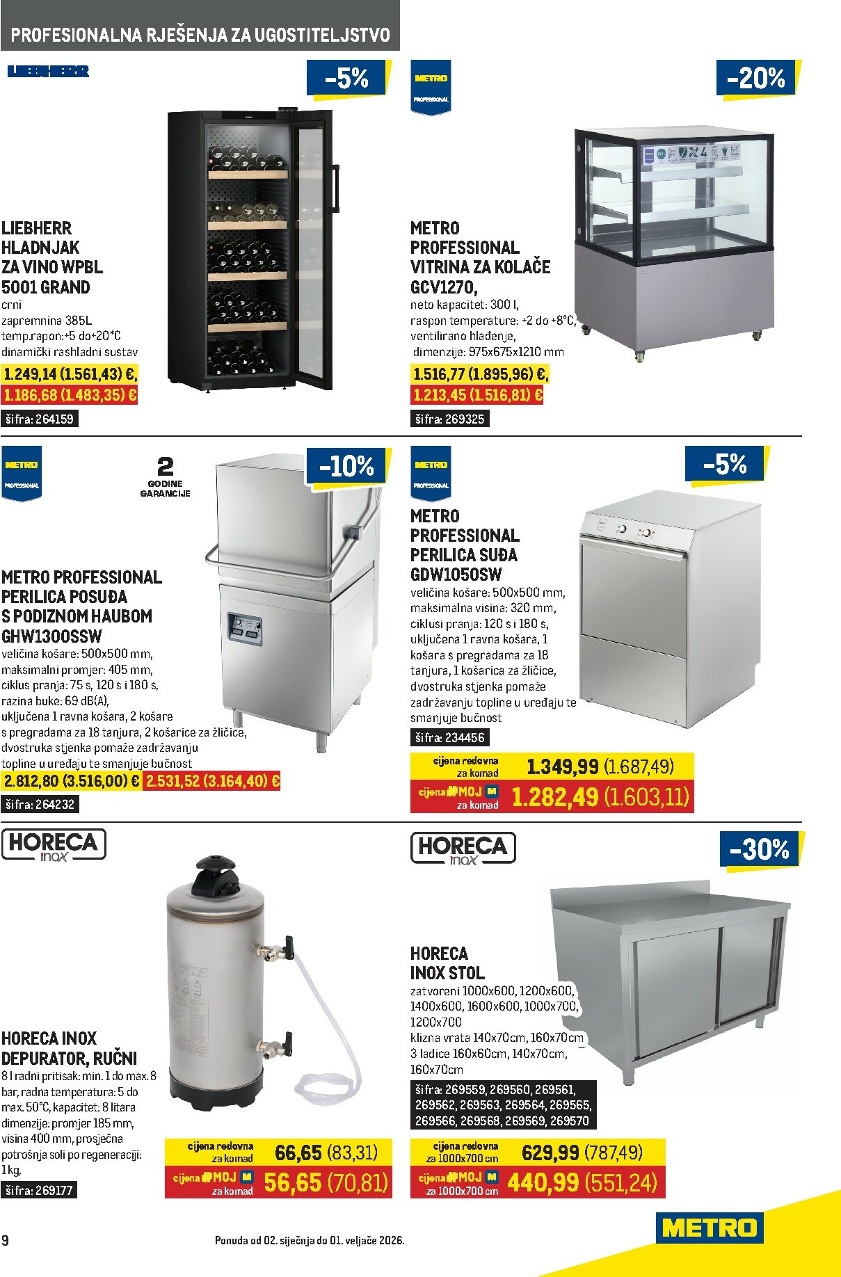 metro - Prelistajte katalog Metro - Gastro, vrijedi od 02.01. do 01.02. - page: 9