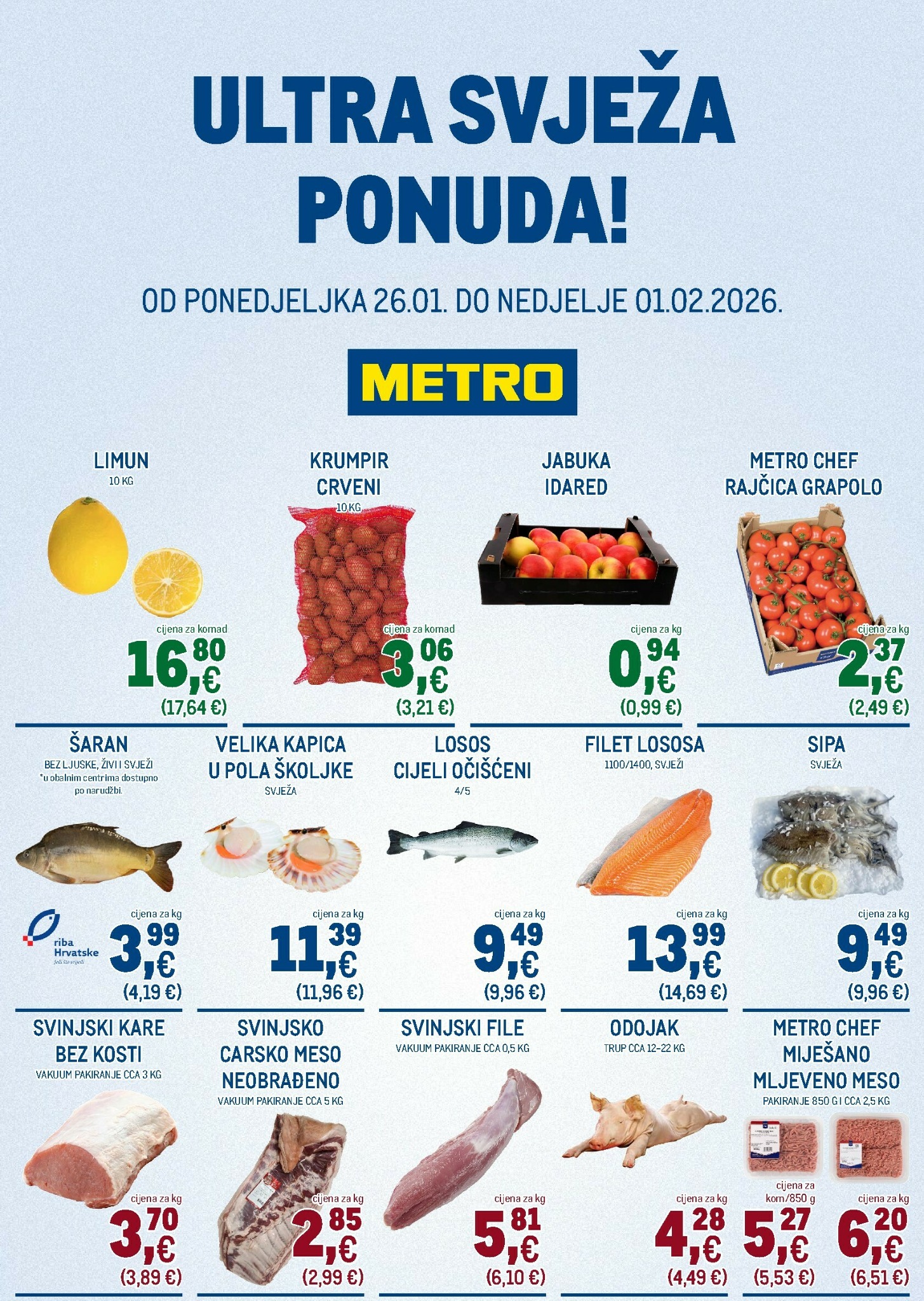 metro - Prelistajte katalog Metro - Ultra svježa ponuda, vrijedi od 26.01. do 01.02.