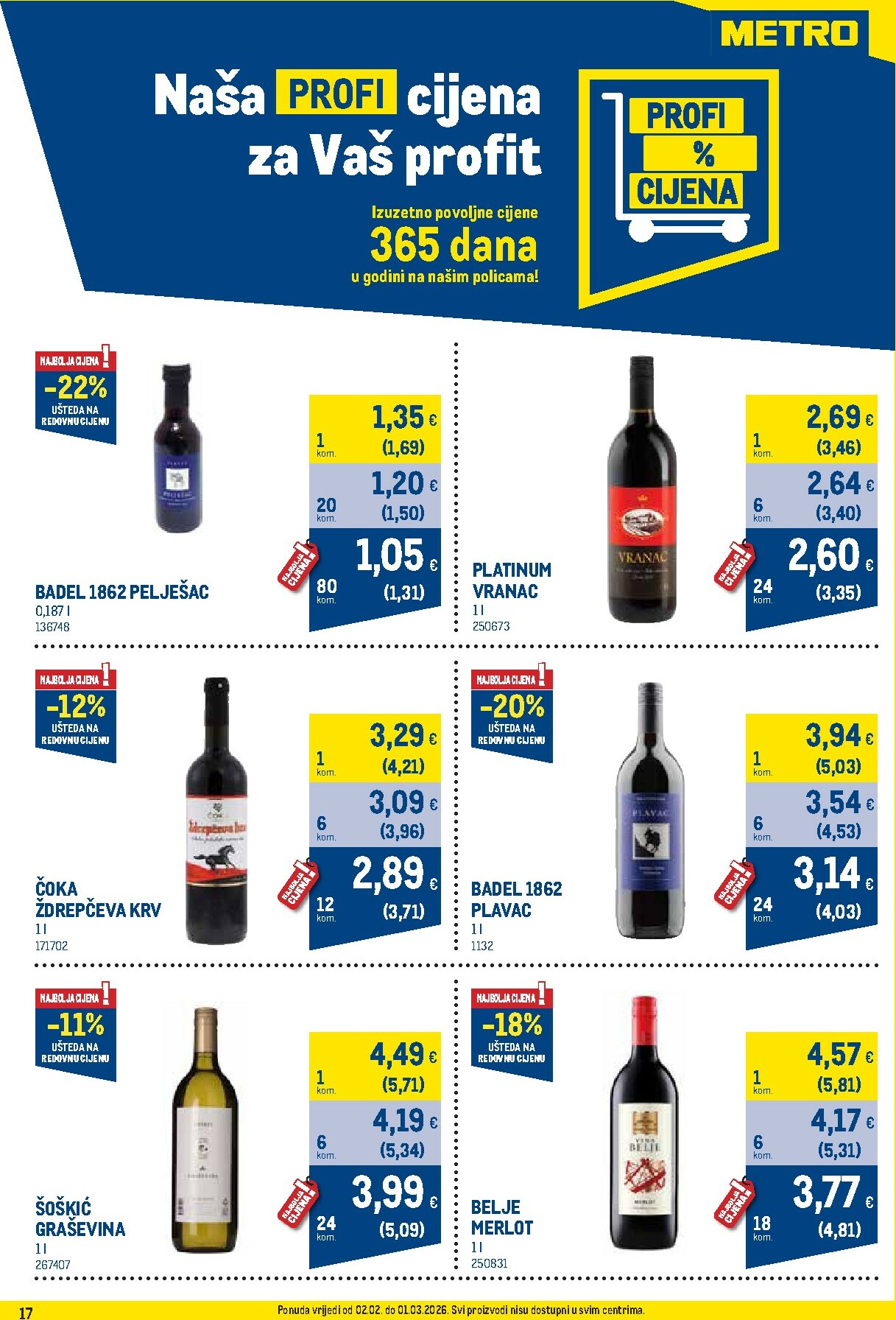 metro - Prelistajte katalog Metro - Profi cijena, vrijedi od 02.02.2026 do 01.03.2026 - page: 17