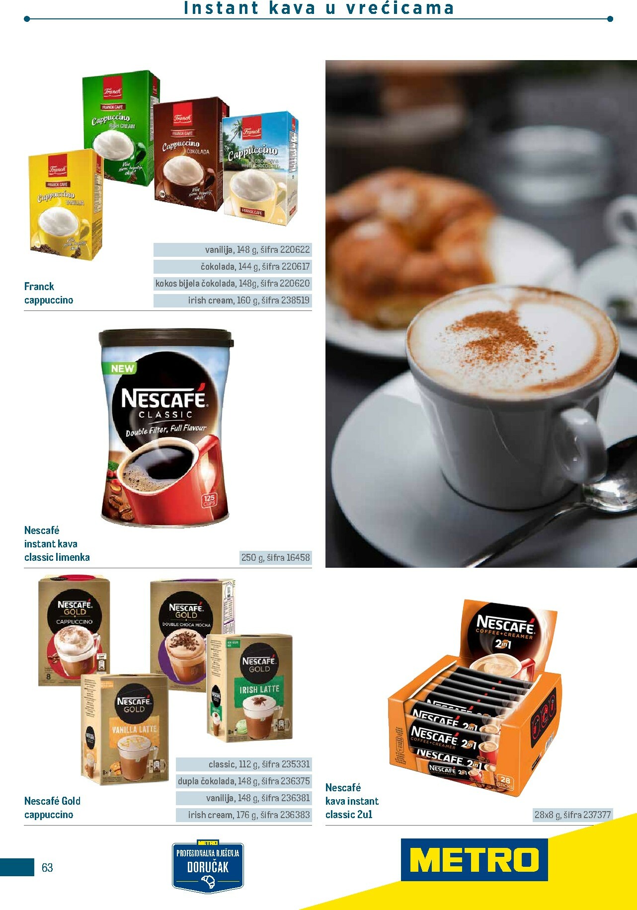 metro - Prelistajte katalog Metro - Poslovna rješenja - Doručak, vrijedi od 01.01.2026 do 31.12.2026 - page: 63