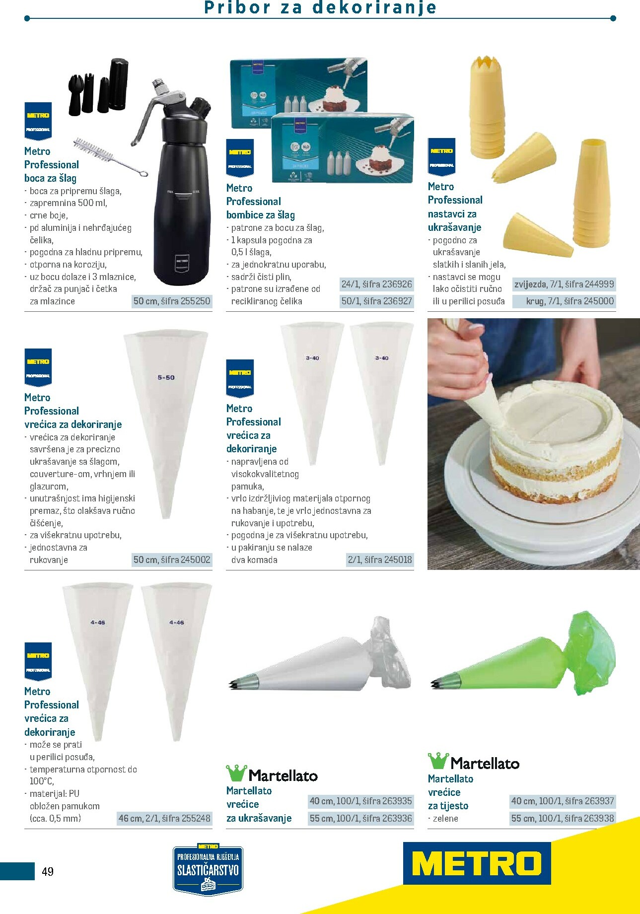 metro - Prelistajte katalog Metro - Poslovna rješenja - Proizvodi za slastičarstvo, vrijedi od 01.01.2026 do 31.12.2026 - page: 49