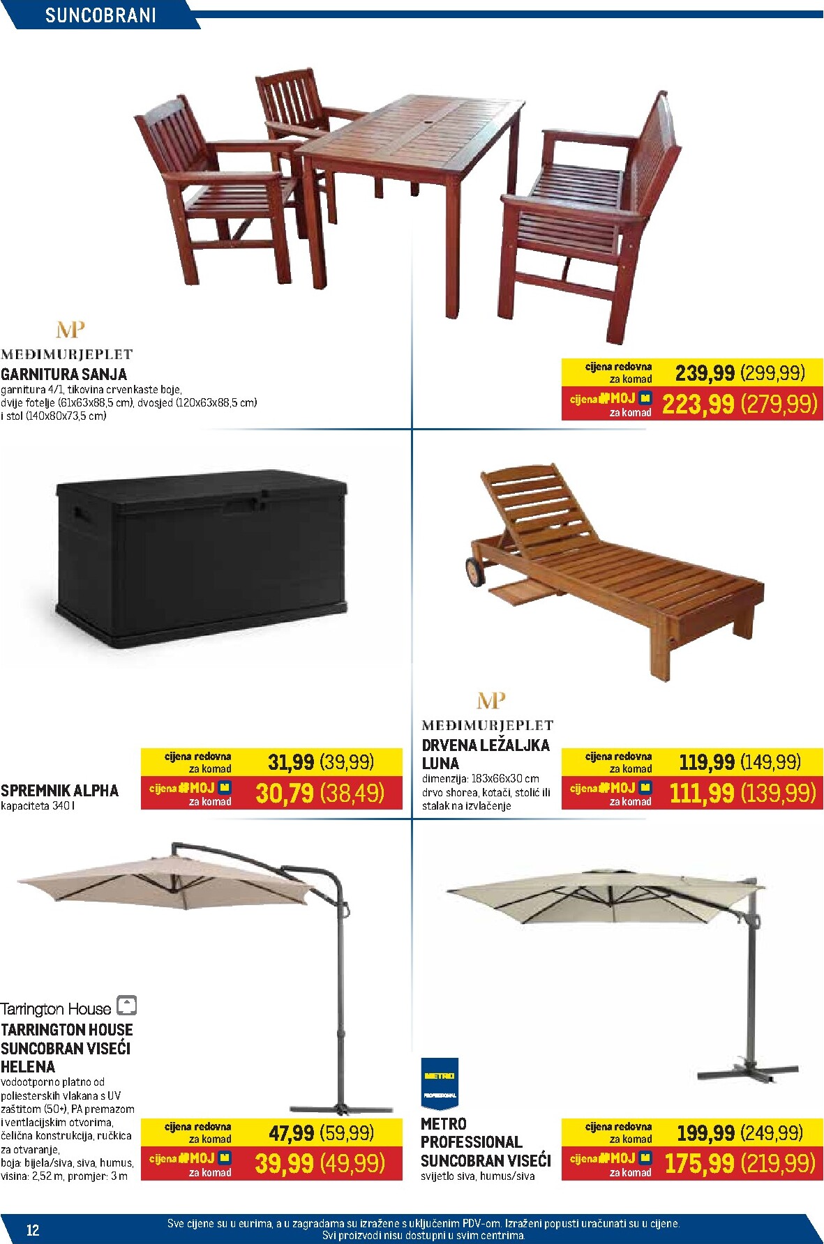 metro - Prelistajte katalog Metro - Sve za terasu, vrijedi od 16.03.2026 do 15.04.2026 - page: 12